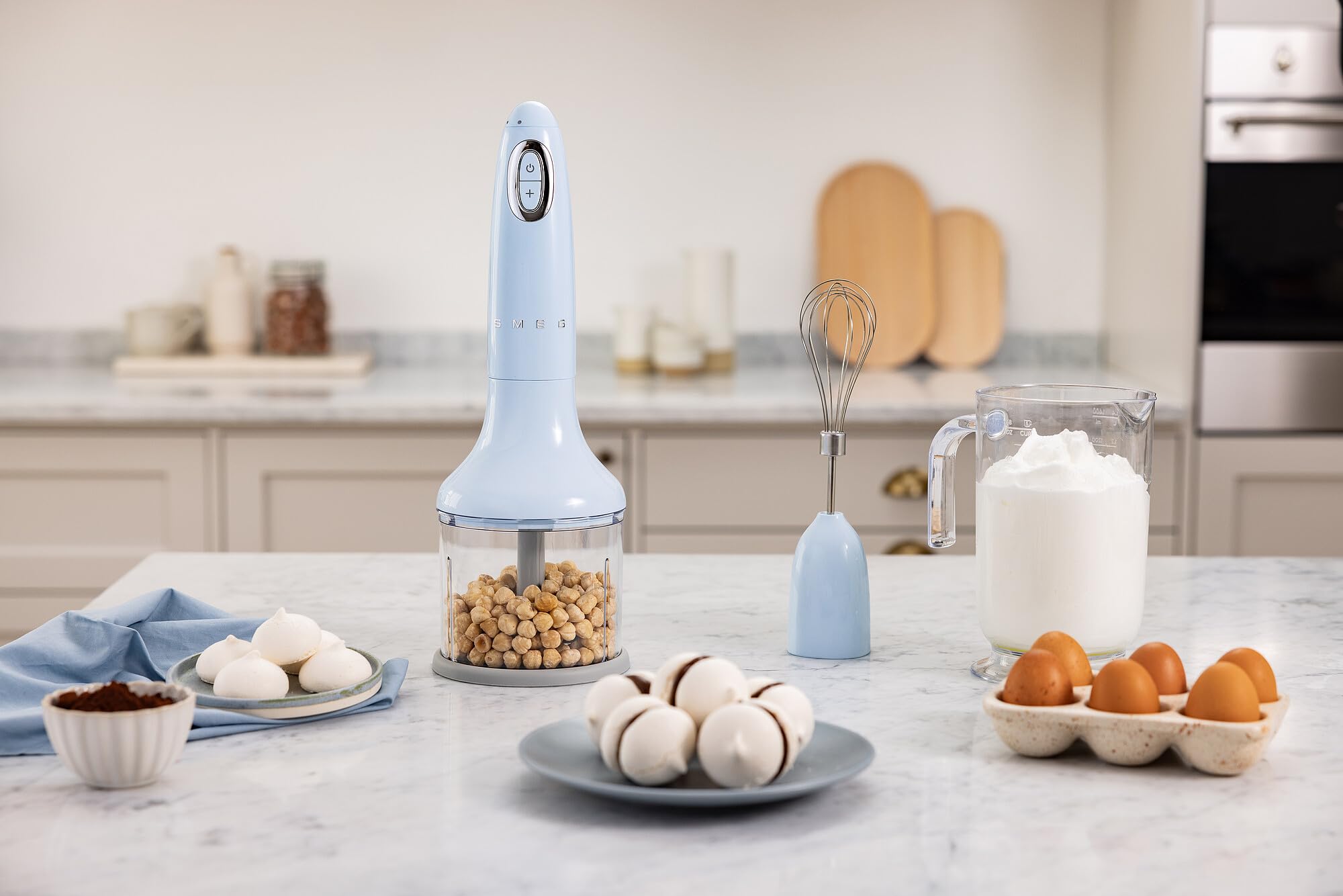 Foto 6 | Licuadora De Inmersión Portátil Smeg Con Vaso De Precipitados, Cuenco Para Picar - Venta Internacional.