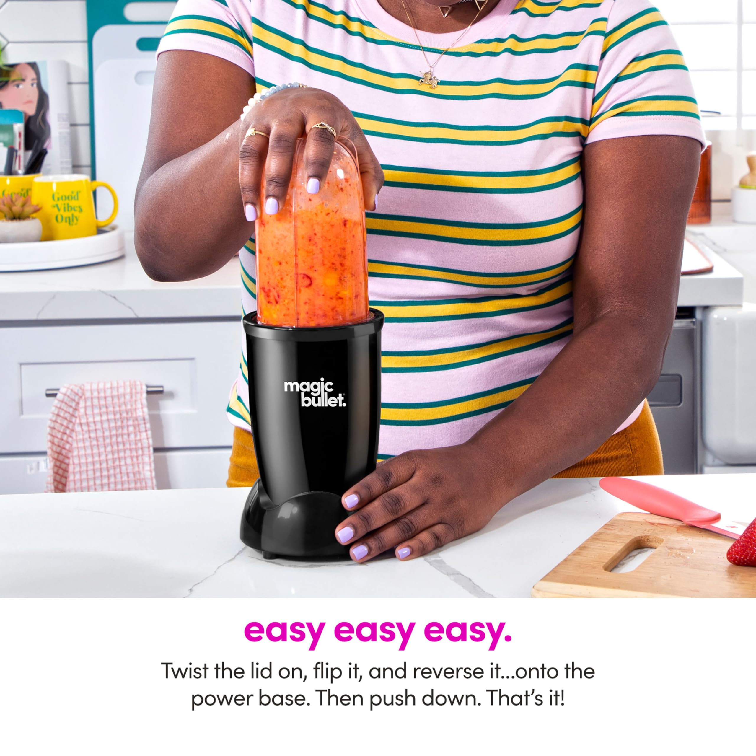 Foto 5 pulgar | Blender Magic Bullet Small, Juego De 7 Piezas, 250 W, Color Negro - Venta Internacional.