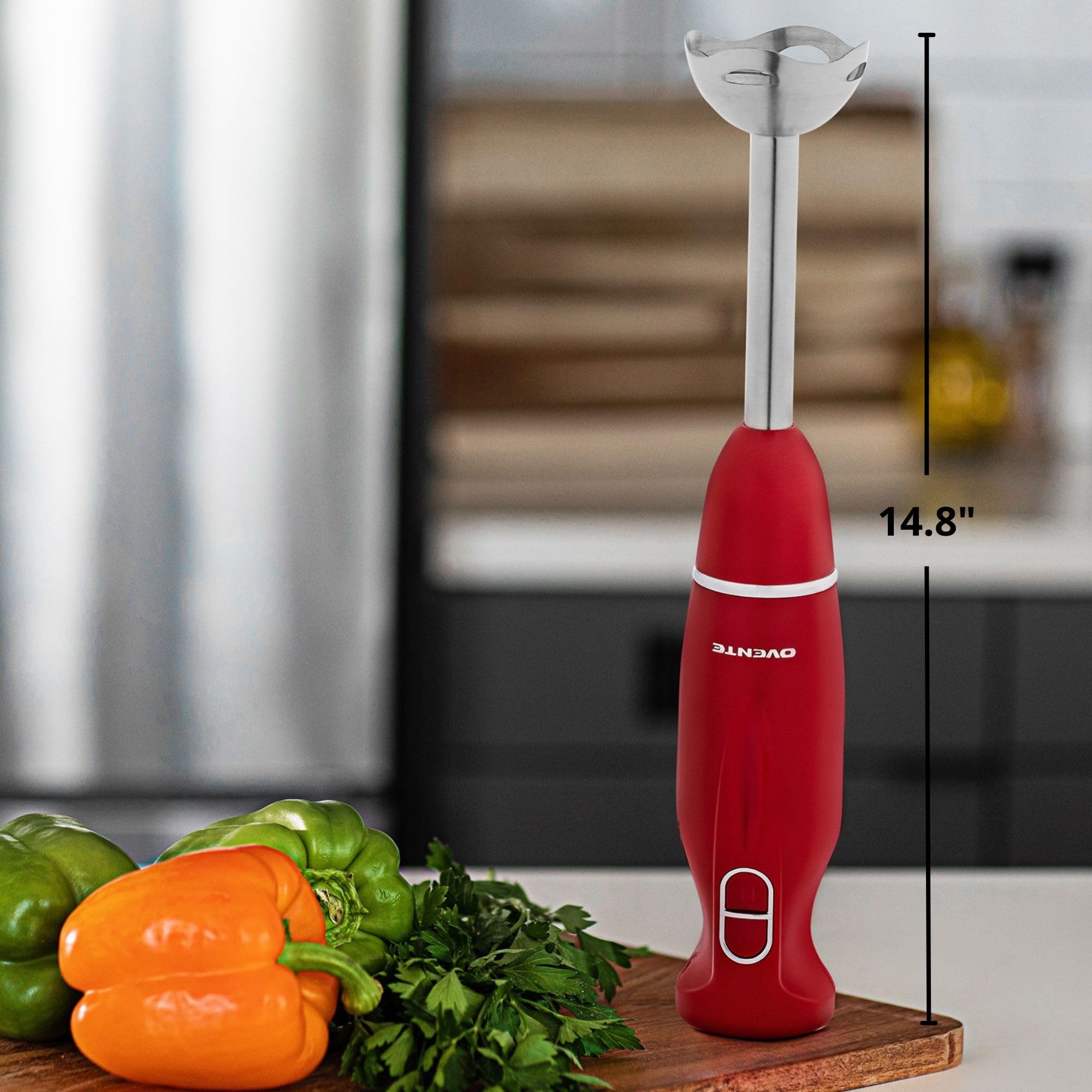 Foto 6 | Batidora De Mano Ovente Hs560r 300w  2 Velocidades  Acero Inoxidable  Color Rojo - Venta Internacional.