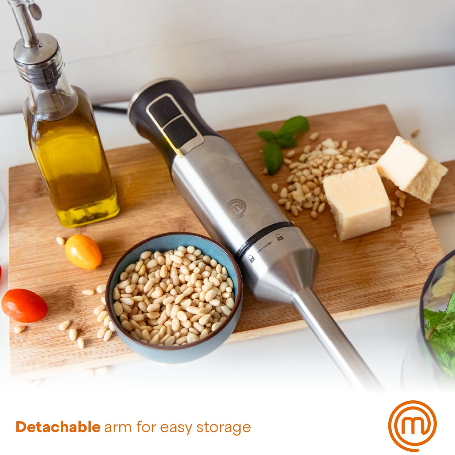 Foto 5 | Licuadora De Inmersión Portátil Masterchef De Acero Inoxidable 400w - Venta Internacional.