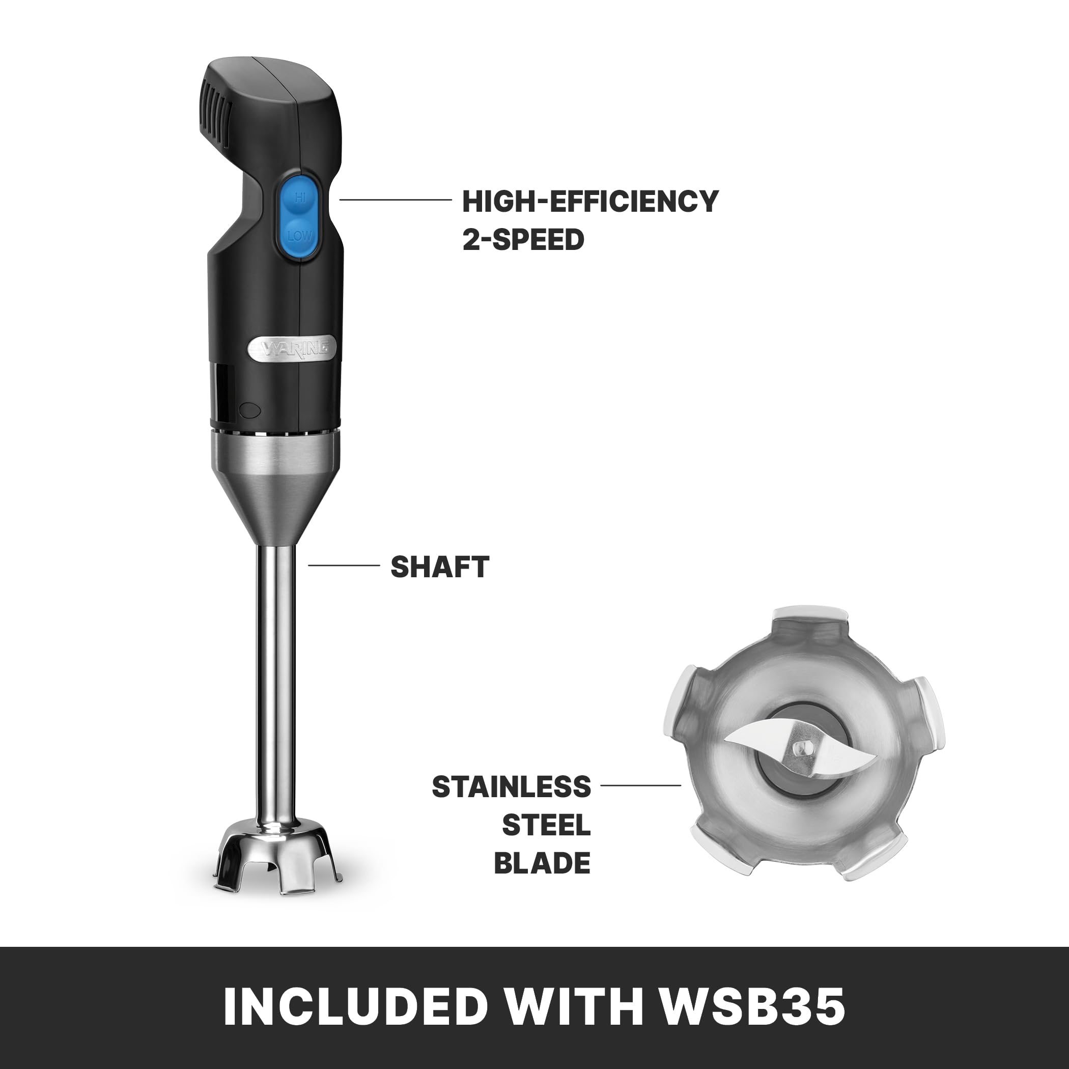 Foto 4 pulgar | Licuadora Portátil Waring Commercial Quik Stix Light Duty Wsb35 - Venta Internacional.