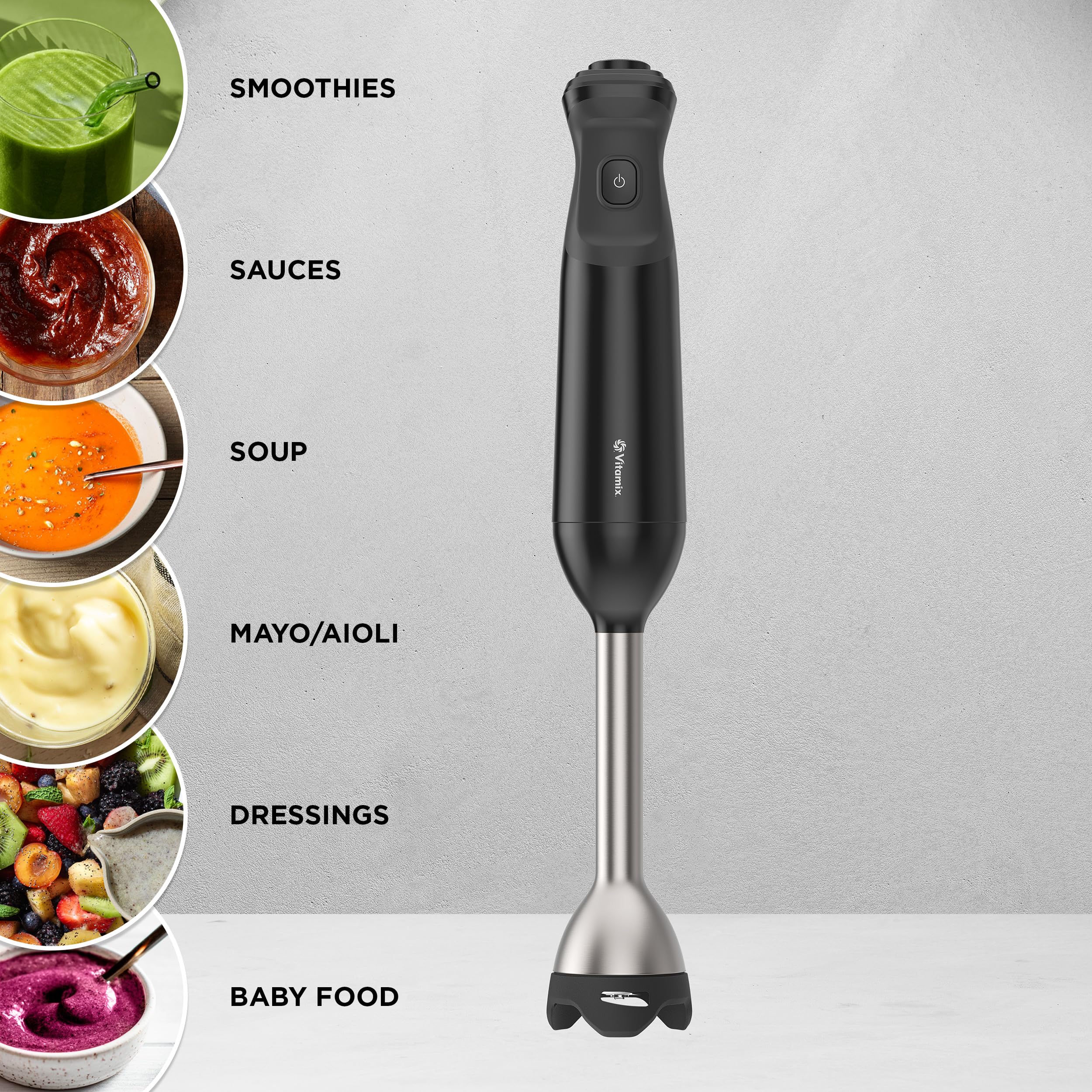 Foto 6 pulgar | Licuadora De Inmersión Vitamix De 2 Velocidades Con Batidor De 350 W Negra - Venta Internacional.