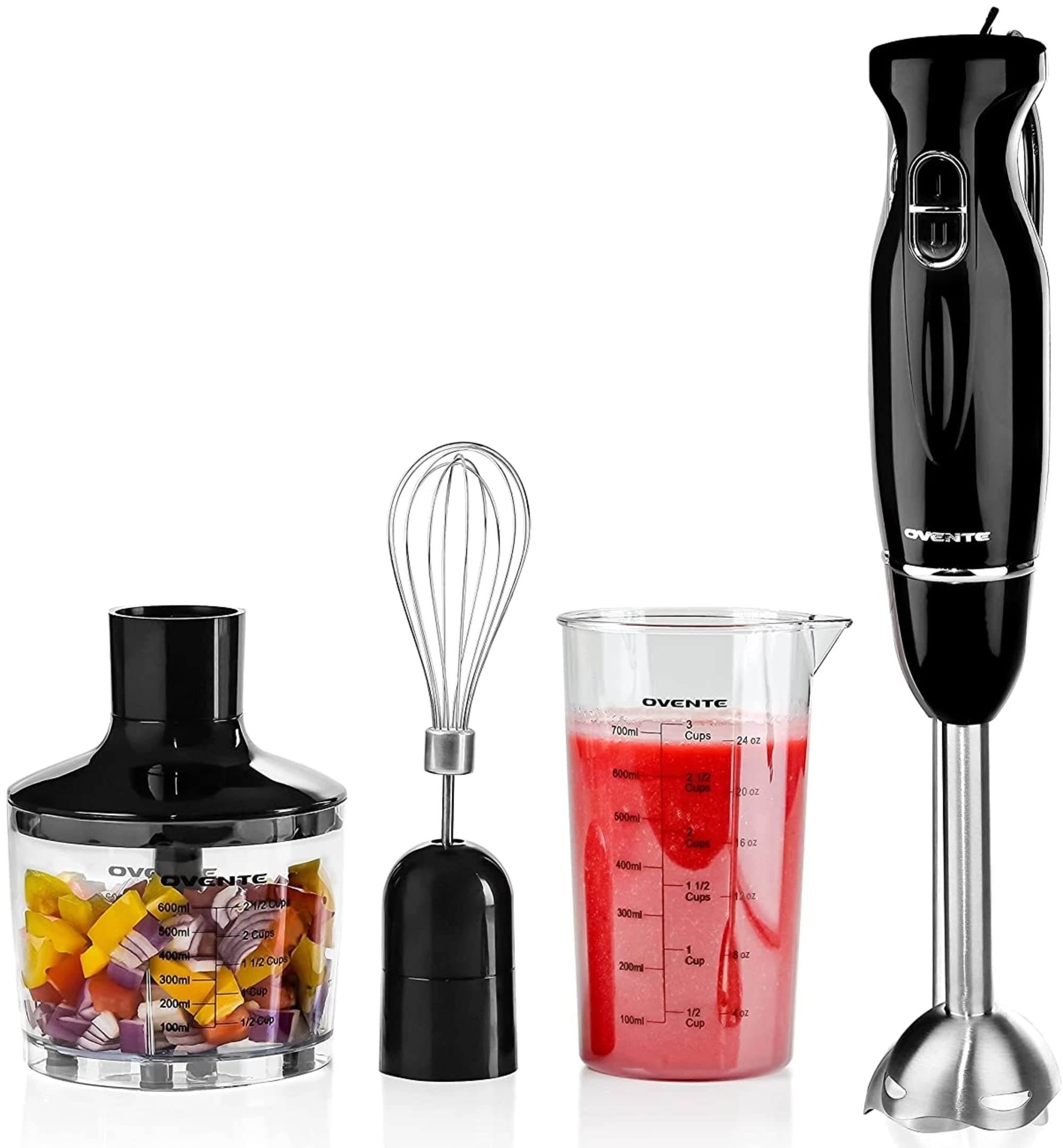Foto 1 | Batidora De Mano Ovente Hs565b  300 W  2 Velocidades  Con Accesorios  Color Negro - Venta Internacional.