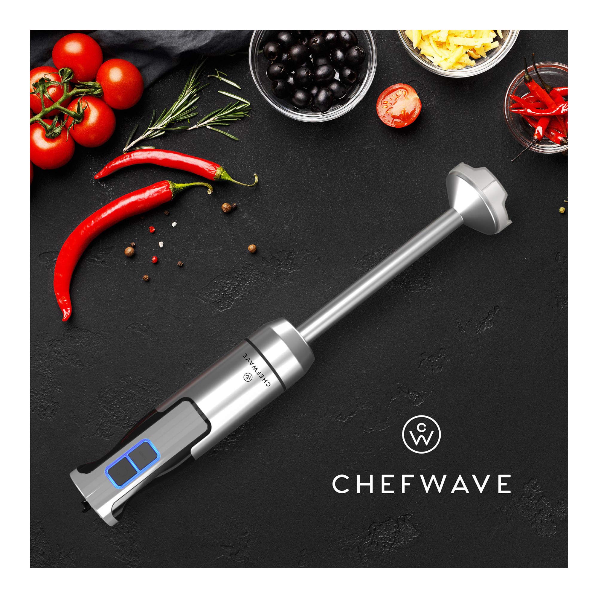 Foto 8 pulgar | Batidora De Mano Chefwave Intermix De 500 W Y 9 Velocidades Con Vaso Y Picadora - Venta Internacional.