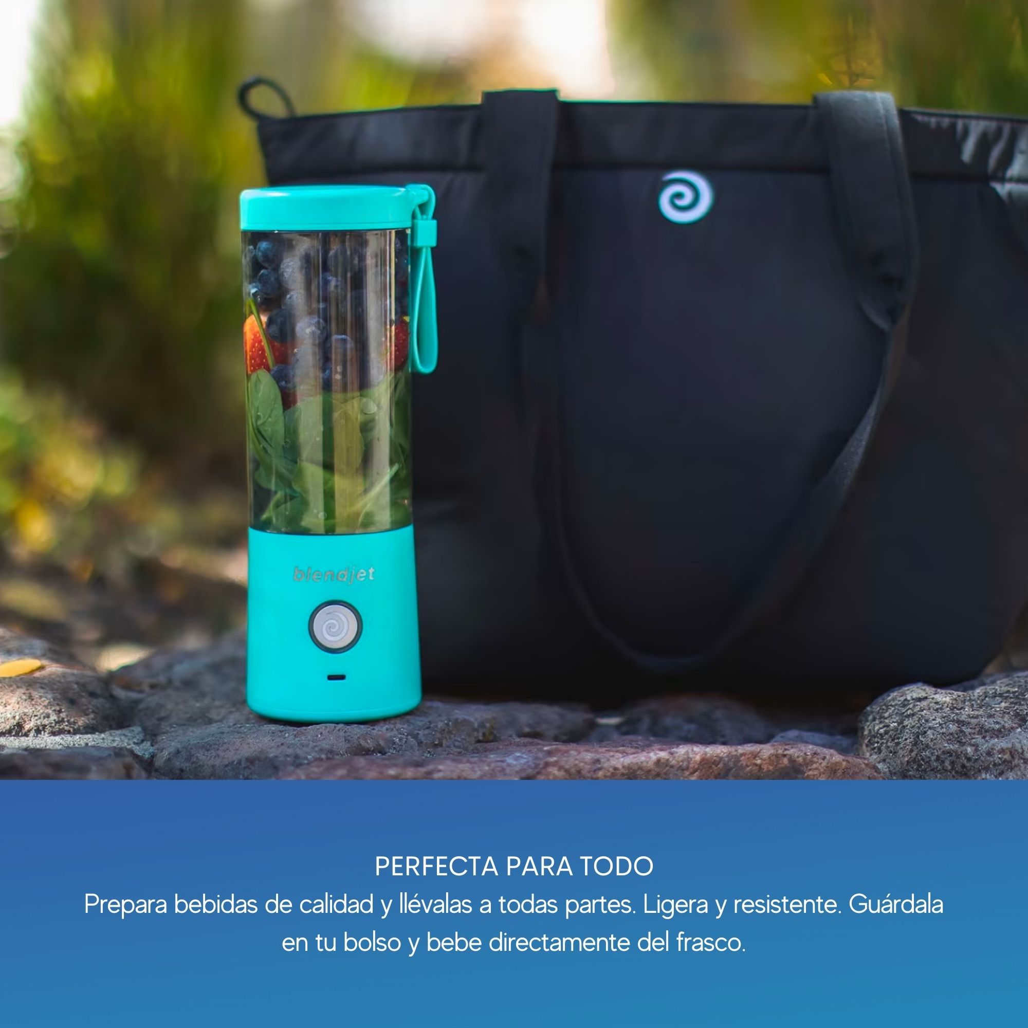 Foto 2 | Licuadora Portátil Blendjet 2 475 Ml. 6 Cuchillas Resistente Al Agua Recargable color Verde