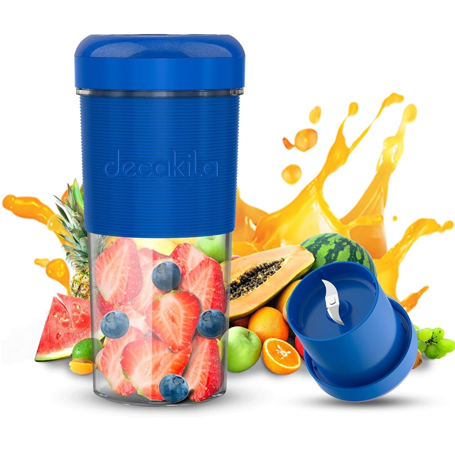 Batidora Licuadora De Bolsillo Decakila Kmjb012l 300ml 50w Vaso Sport $849