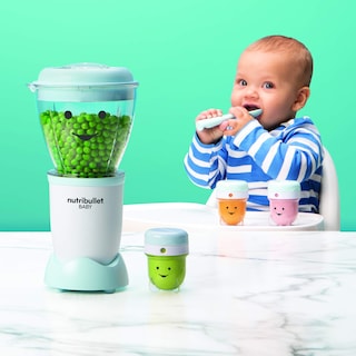 Foto 3 | Sistema de Fabricación de Alimentos Nutribullet Nby-50100 Baby 900 Ml Blanco/azul - Venta Internacional