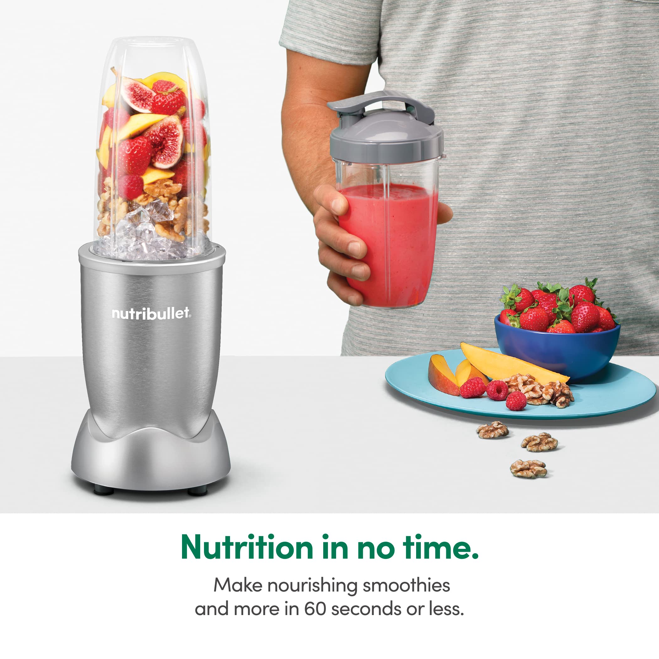 Foto 5 | Licuadora Nutribullet Nb9-1301s Pro, 13 Unidades, 900 W, Color Plateado - Venta Internacional.