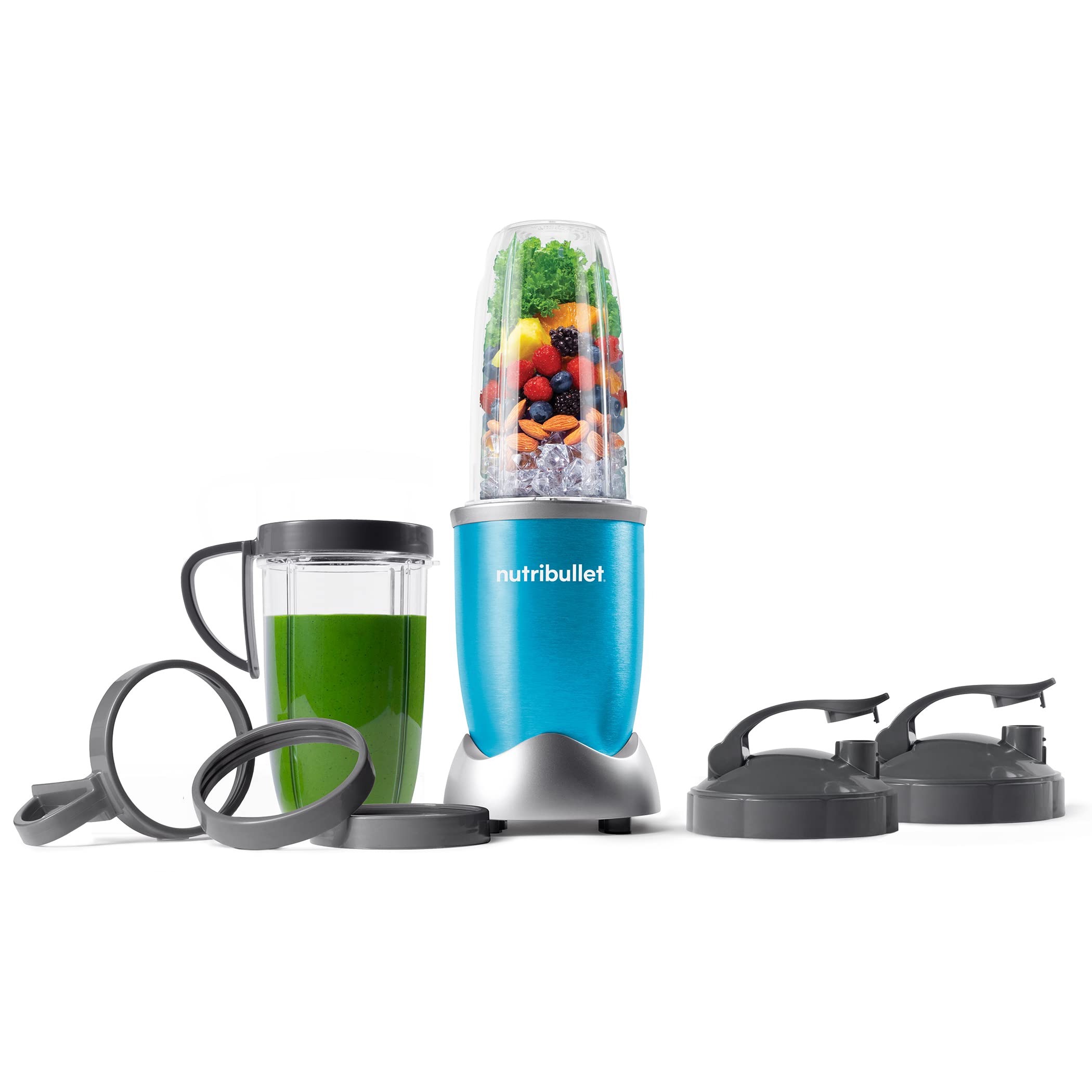 Licuadora Nutribullet Nb9-1301t Pro, 13 Unidades, 900 W, Color Verde Azulado - Venta Internacional.