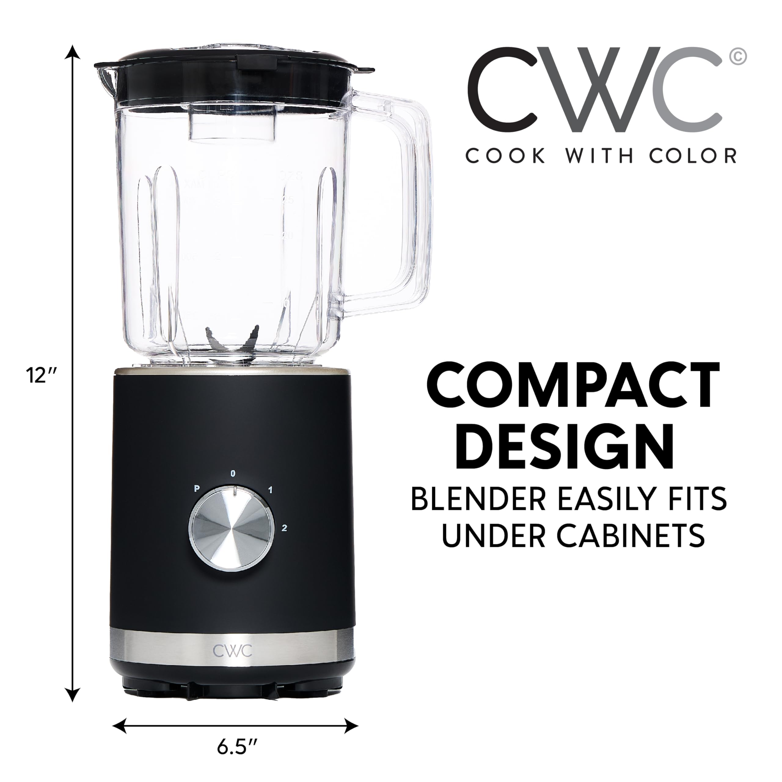 Foto 6 pulgar | Licuadora Cook with Color 300 W 2 Velocidades 750 ml Negro - Venta Internacional