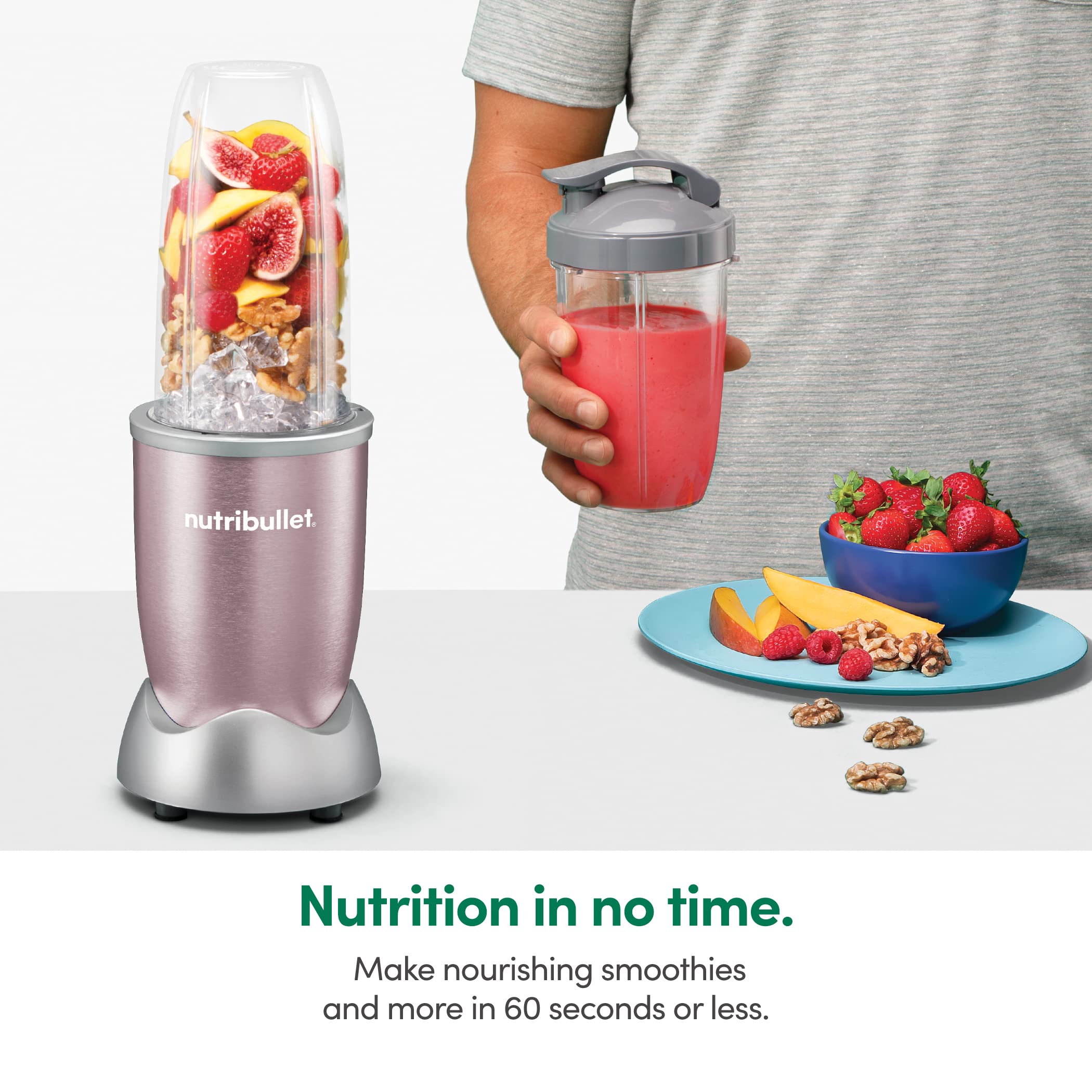 Foto 6 pulgar | Nutribullet Nb9-1301rg Pro, 13 Piezas, Oro Rosa, 900 W - Venta Internacional.