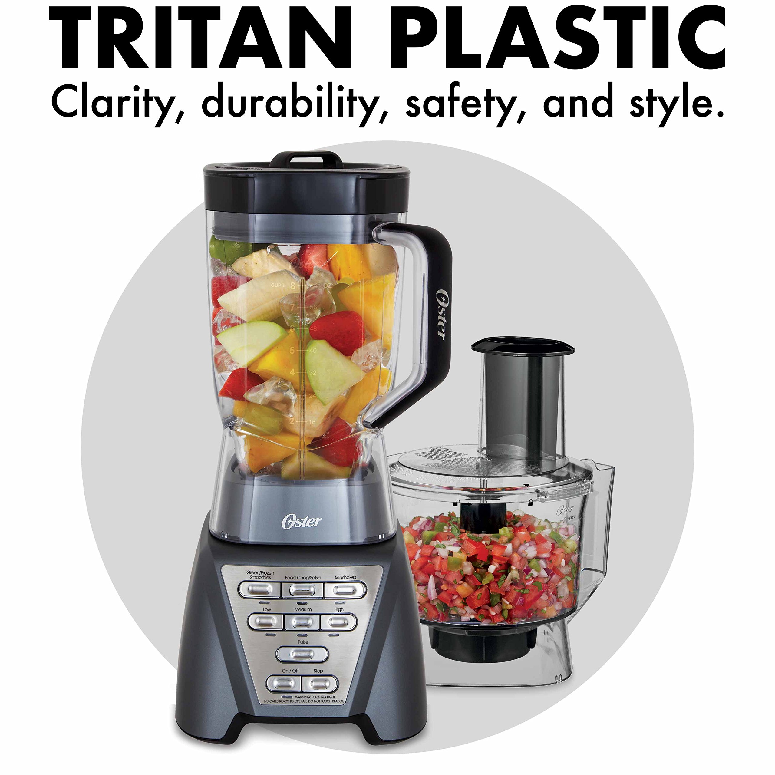 Foto 3 pulgar | Licuadora Oster Blender Pro 1200 Gris Metalizado - Venta Internacional