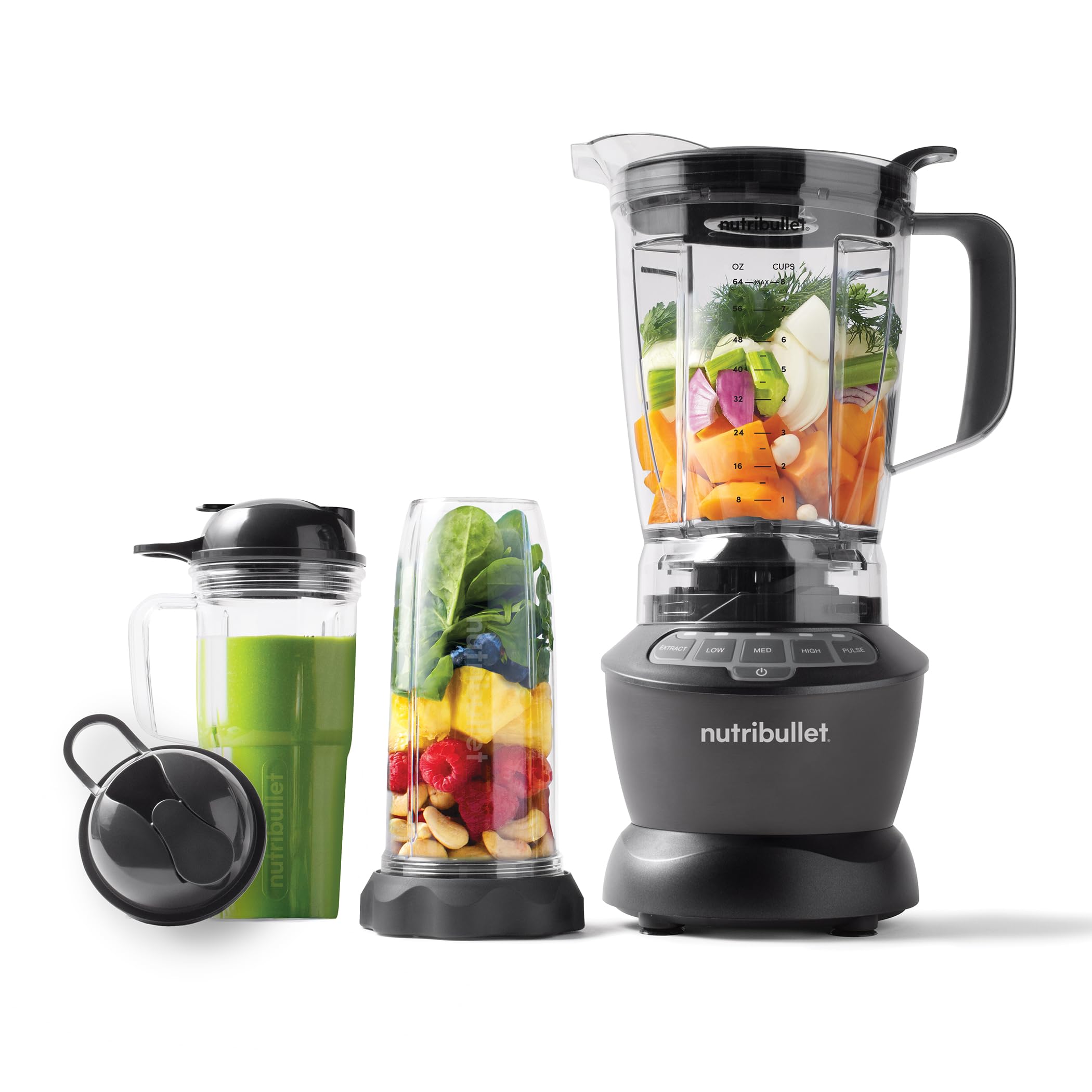 Licuadora Nutribullet De Tamaño Completo 1200w Nbf50500 - Gris Oscuro - Venta Internacional. $3,201