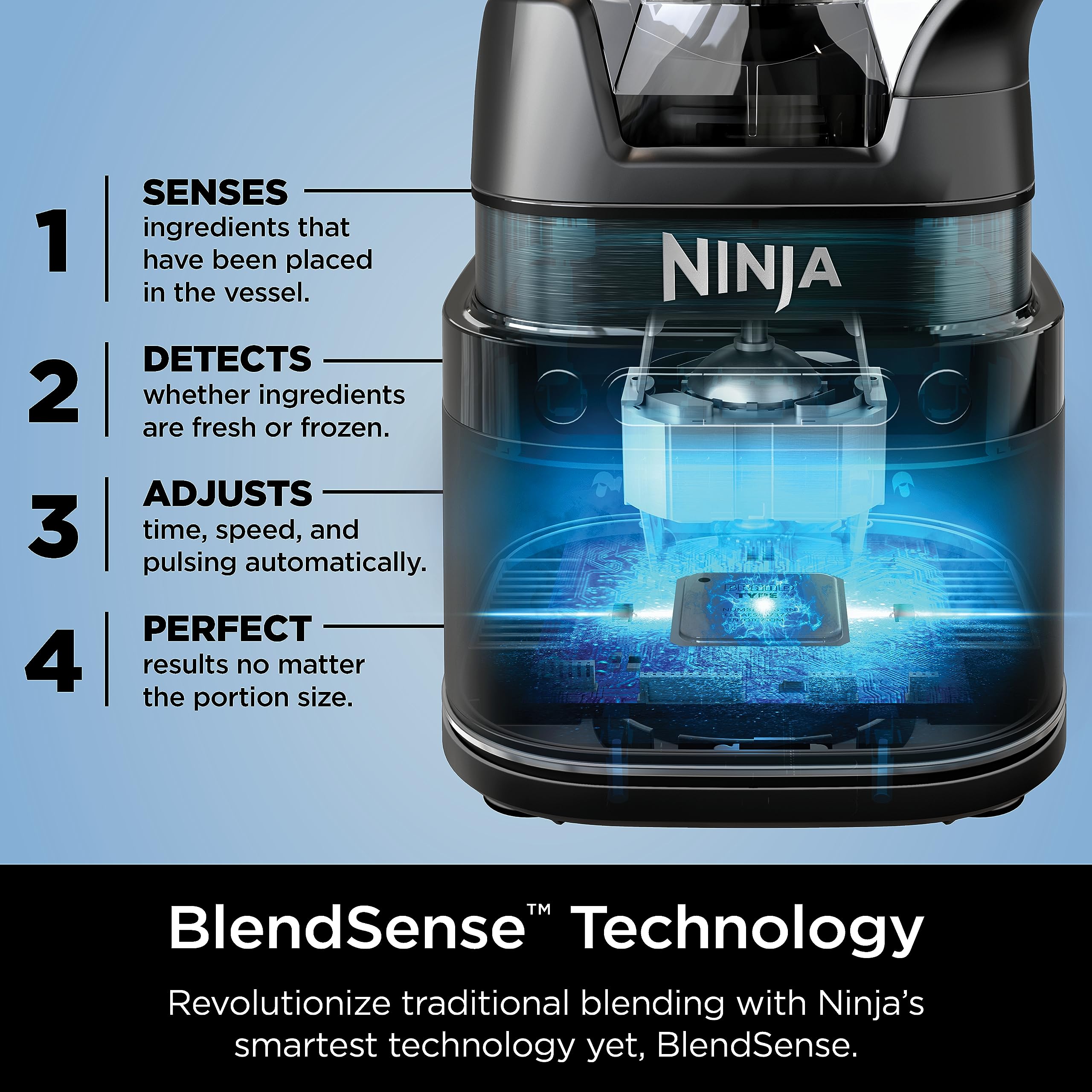 Foto 4 pulgar | Licuadora Ninja Tb201 Detect Power Pro 1800 W 2 L Negra - Venta Internacional