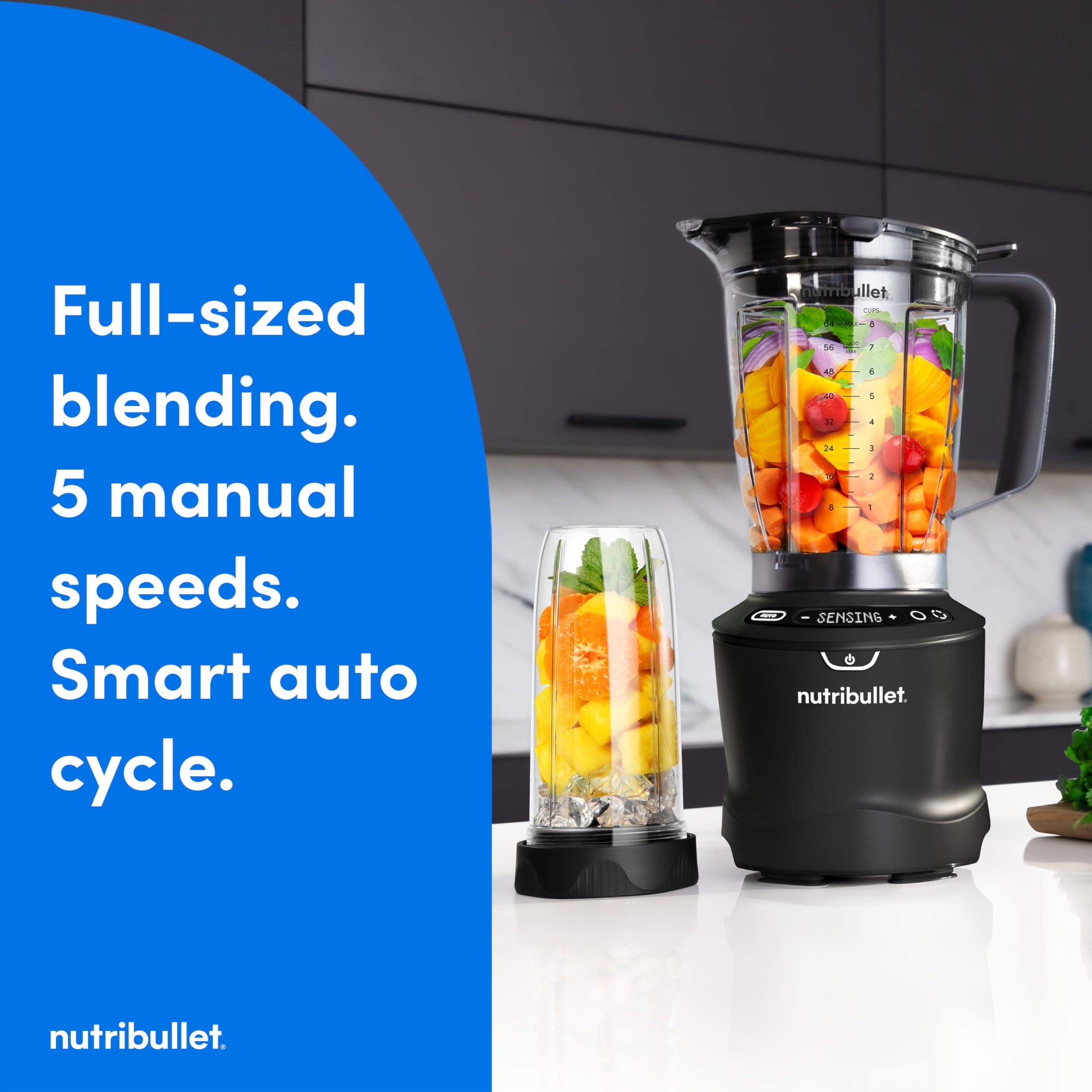 Foto 3 pulgar | Licuadora Nutribullet Smartsense 1400w De 5 Velocidades Con Jarra De 1.5 L - Venta Internacional.