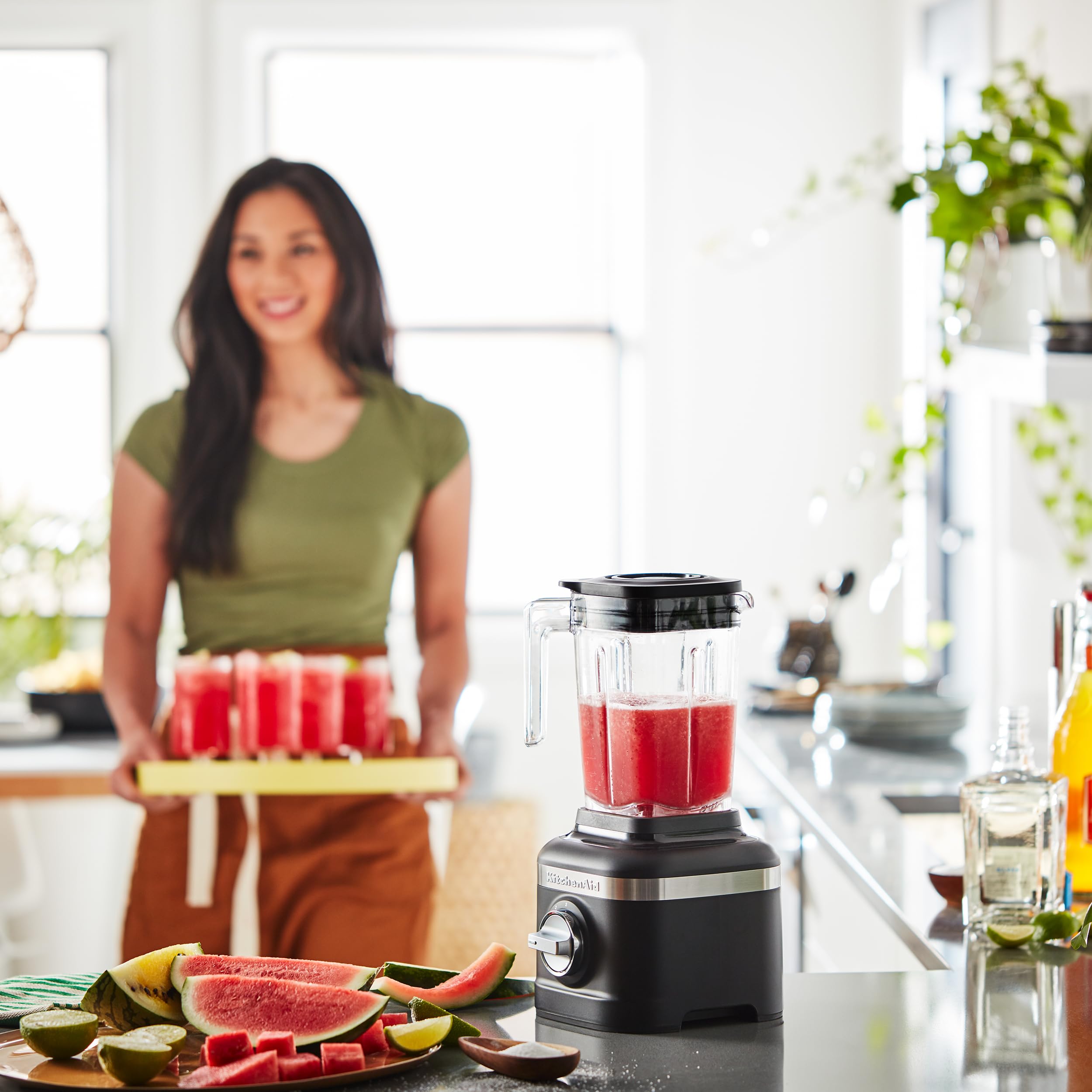 Foto 3 pulgar | Trituradora De Hielo Blender Kitchenaid K150 De 3 Velocidades Con 2 Tarros De 1,4 Litros - Venta Internacional.