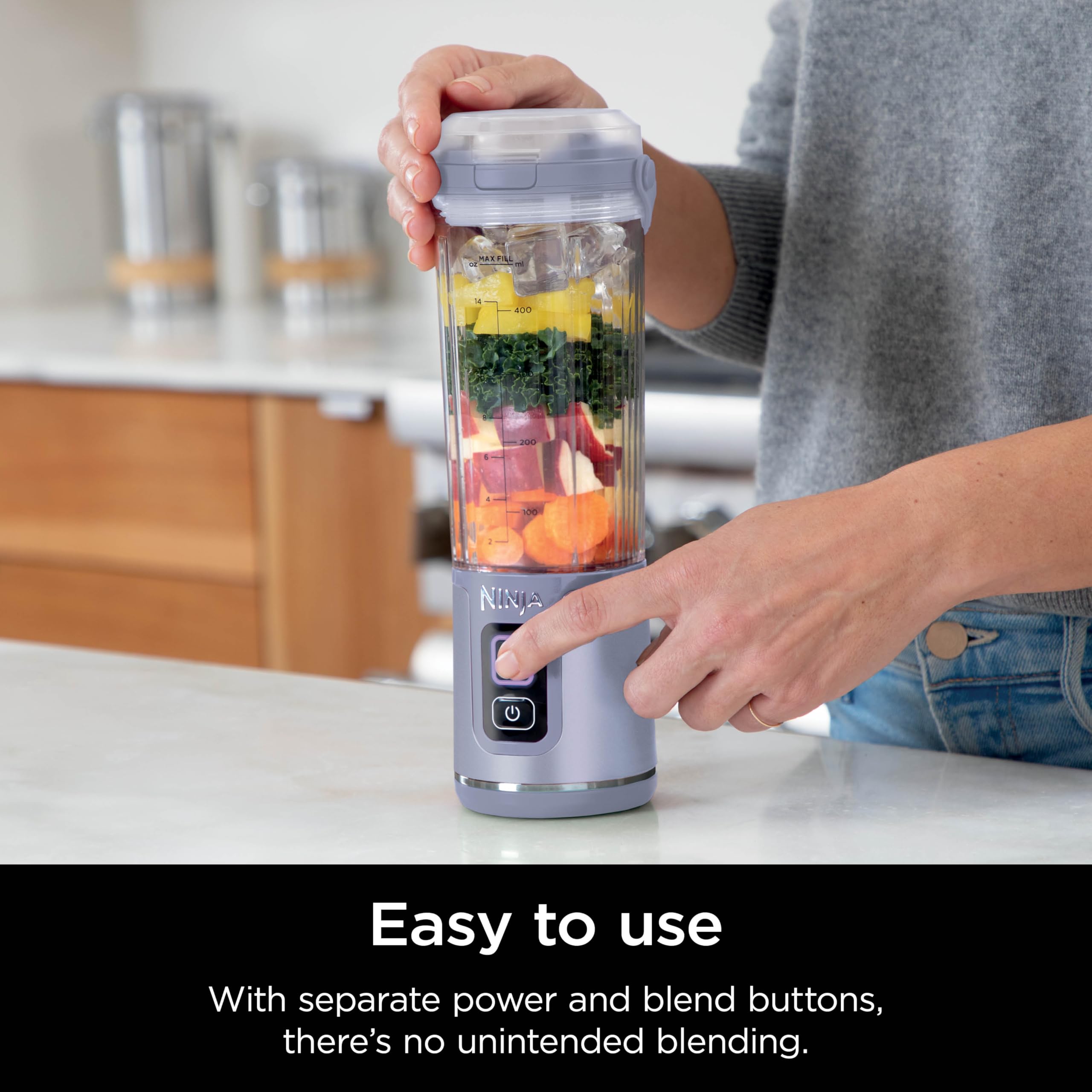 Foto 6 | Licuadora Portátil Ninja Blast BC151LD 530 ml Inalámbrica Lavanda - Venta Internacional