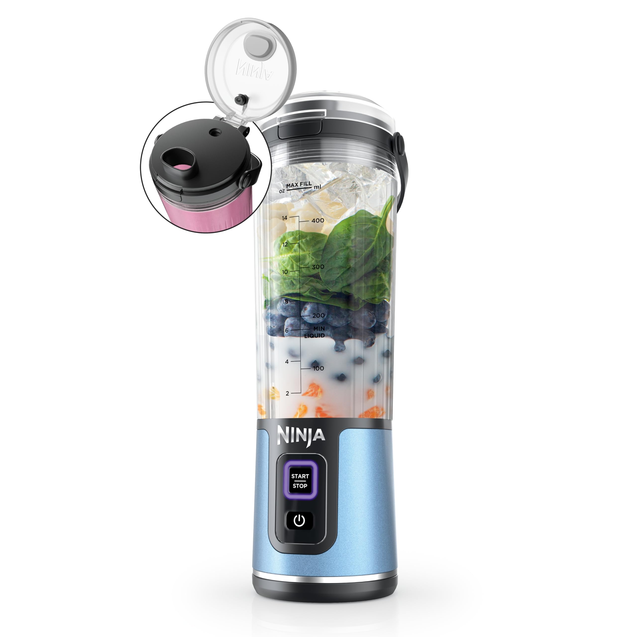 Licuadora Portátil Ninja Blast BC151BM 500 ml Inalámbrica Azul - Venta Internacional
