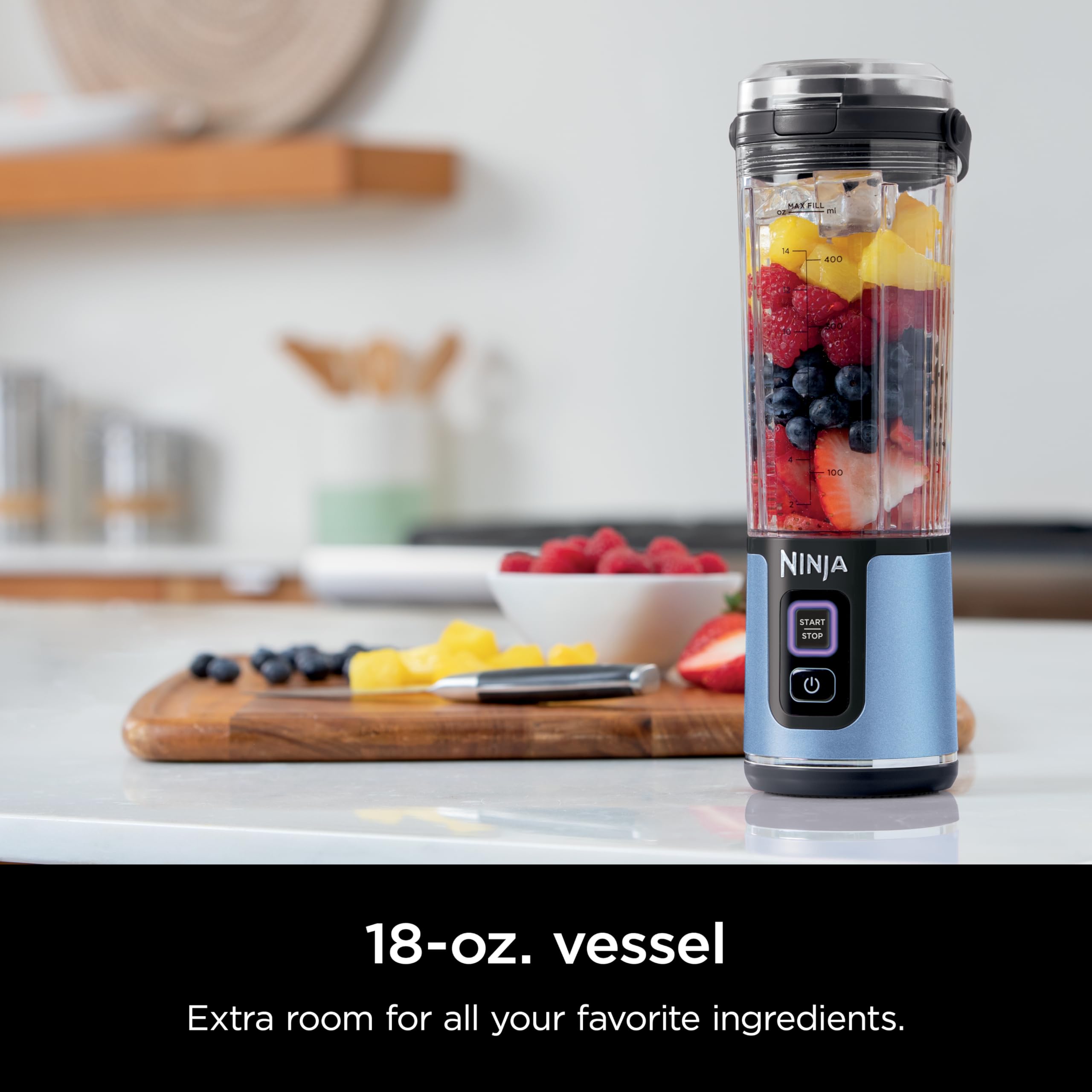 Foto 3 pulgar | Licuadora Portátil Ninja Blast BC151BM 500 ml Inalámbrica Azul - Venta Internacional