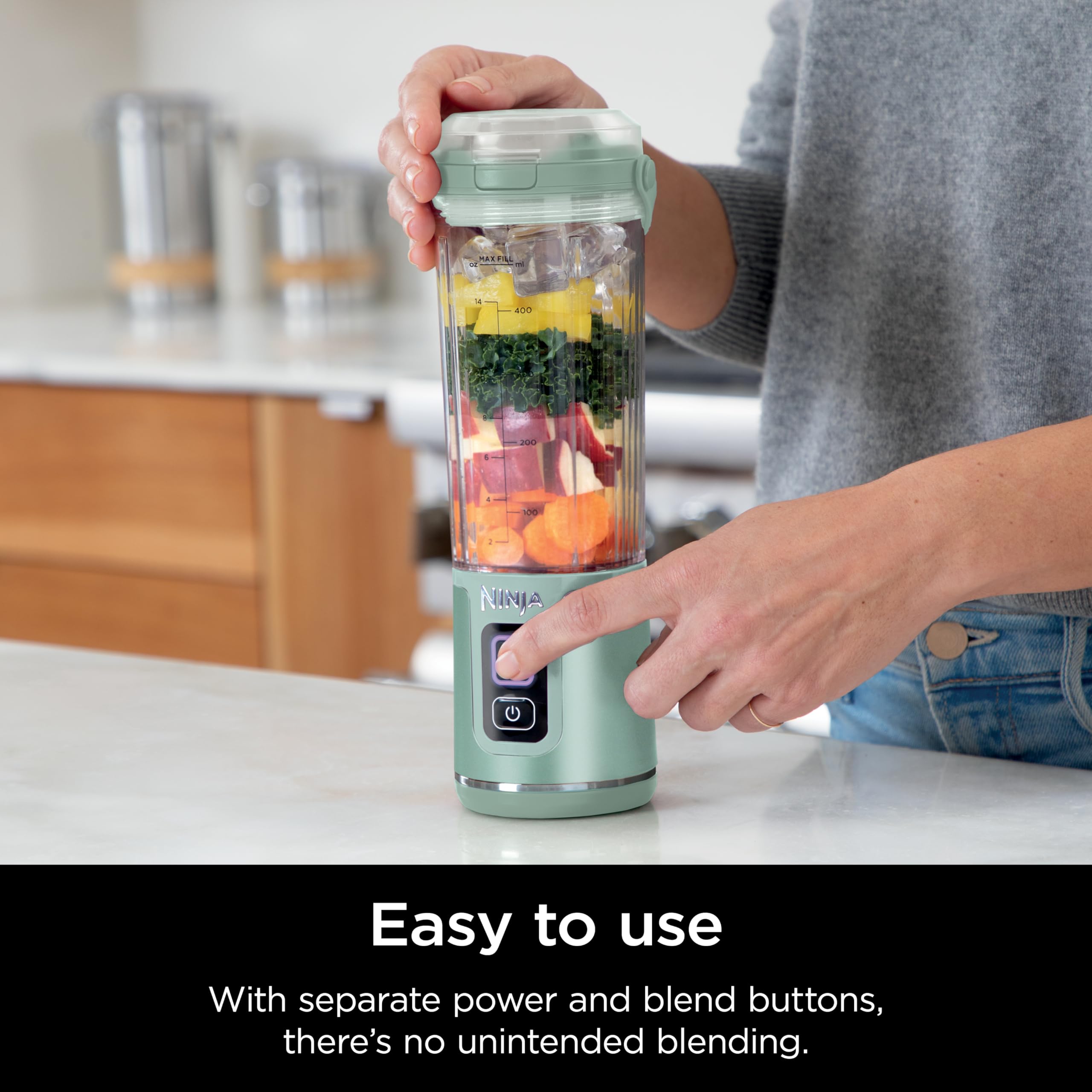 Foto 6 | Licuadora Portátil Ninja Blast BC151MT 500 ml Inalámbrica Menta - Venta Internacional