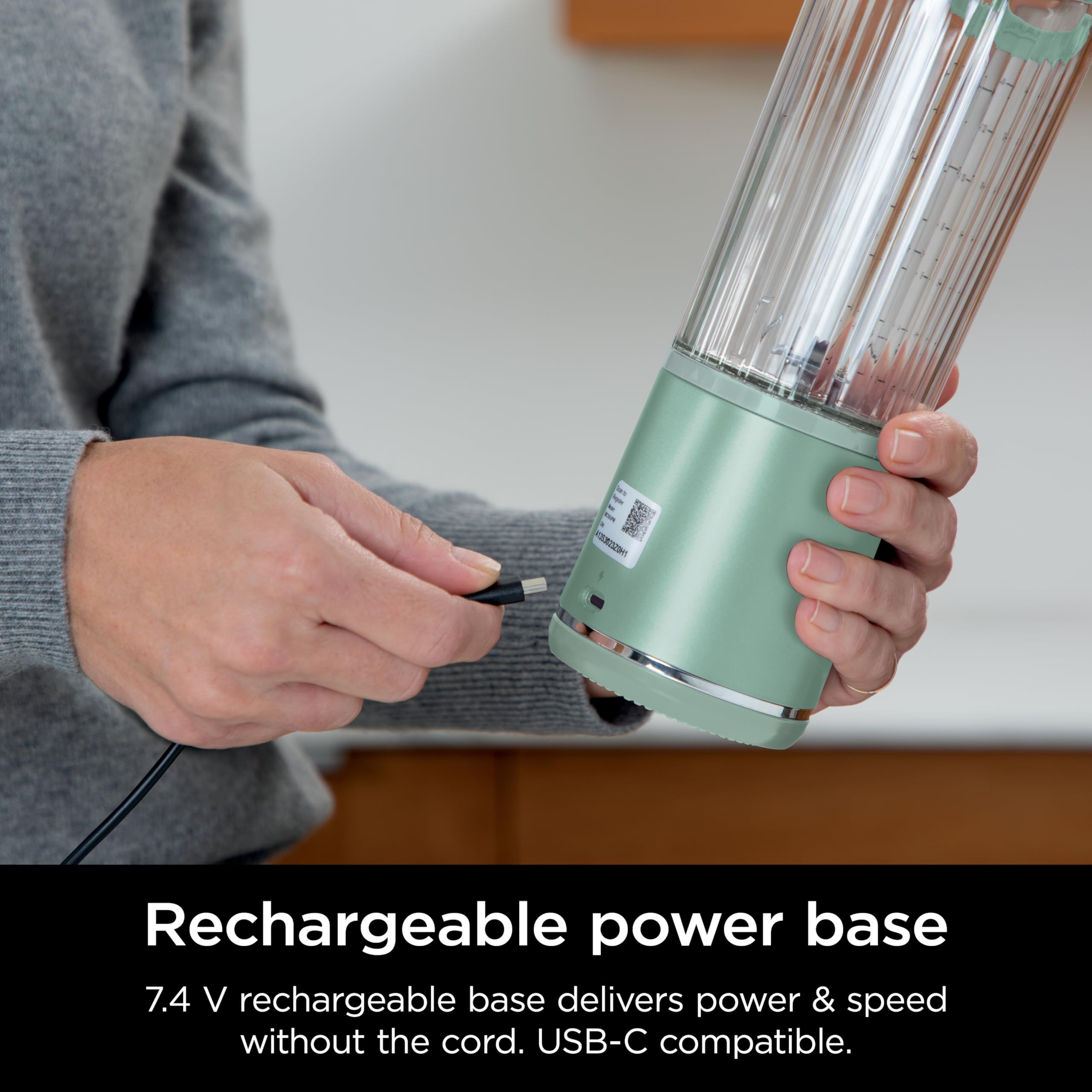 Foto 7 | Licuadora Portátil Ninja Blast BC151MT 500 ml Inalámbrica Menta - Venta Internacional