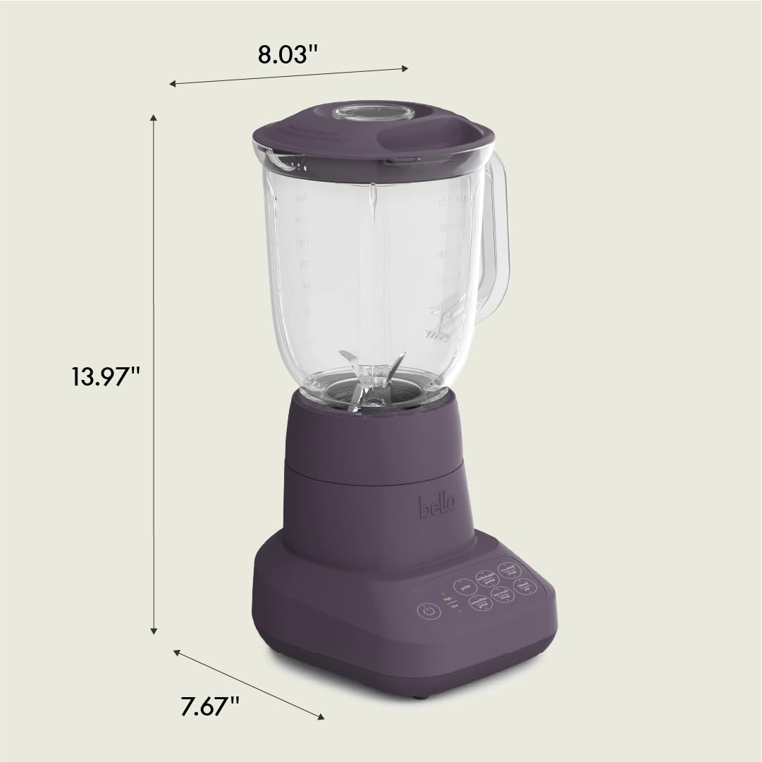Foto 7 pulgar | Licuadora De Sobremesa Bella 10 Velocidades 450w 1.4l Plum - Venta Internacional.