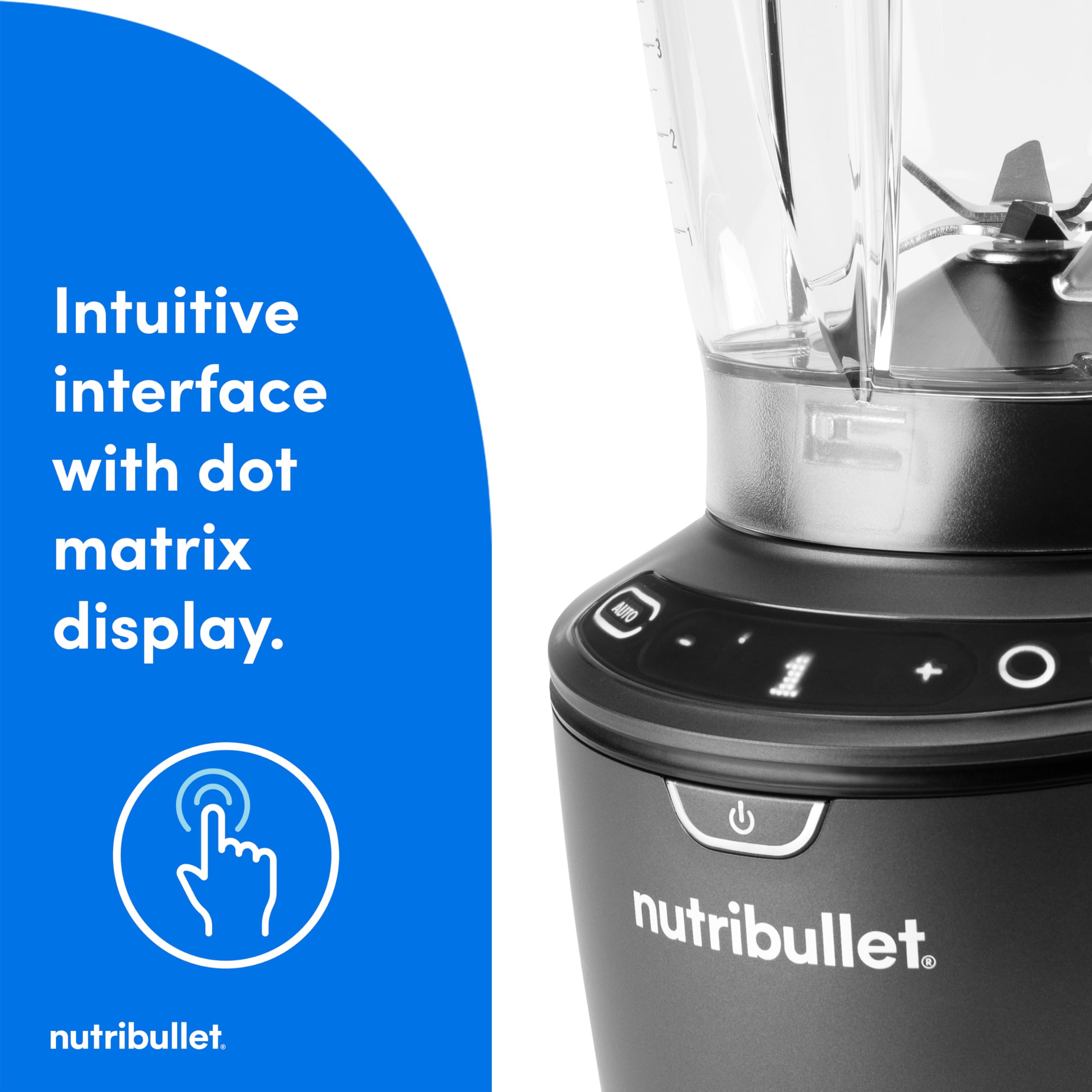 Foto 7 pulgar | Licuadora Nutribullet Smartsense De 5 Velocidades, 1400 W, Color Gris Plomizo - Venta Internacional.