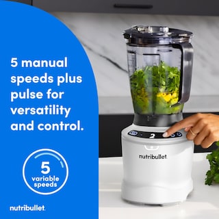 Foto 5 | Licuadora Nutribullet Smartsense De 5 Velocidades, 1400 W, Color Blanco Mate - Venta Internacional.