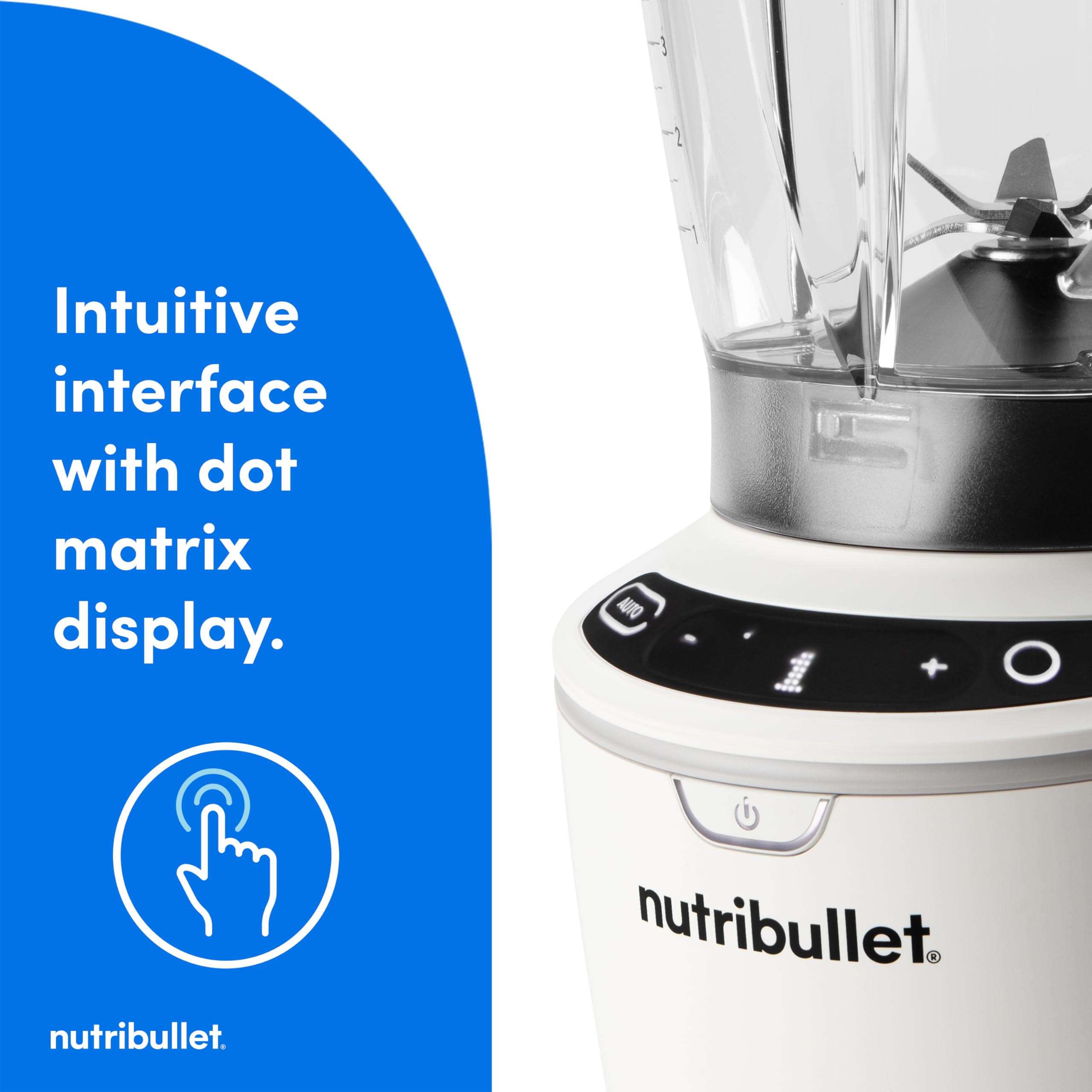 Foto 7 pulgar | Licuadora Nutribullet Smartsense De 5 Velocidades, 1400 W, Color Blanco Mate - Venta Internacional.
