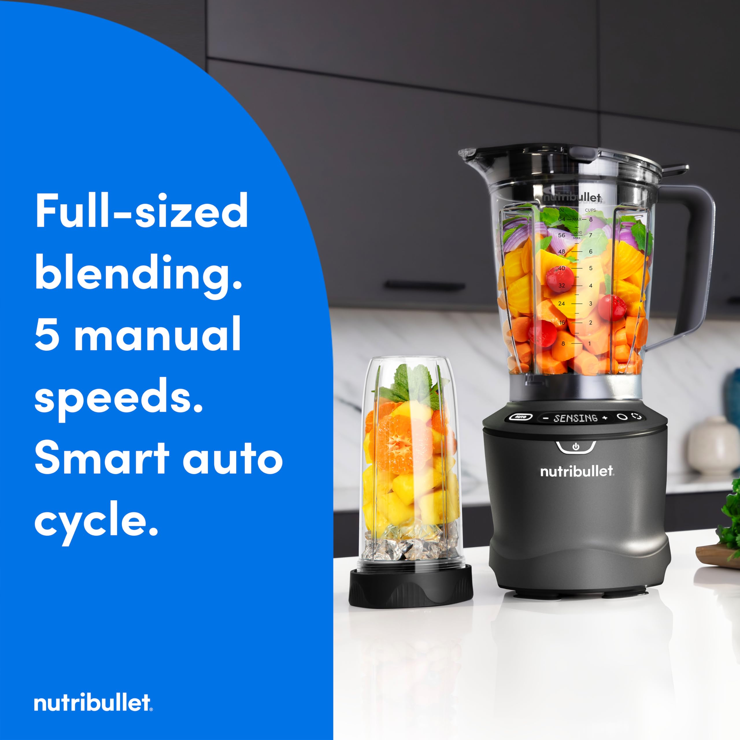 Foto 3 pulgar | Licuadora Nutribullet Smartsense 1400w Gris Gunmetal 1.5l - Venta Internacional.