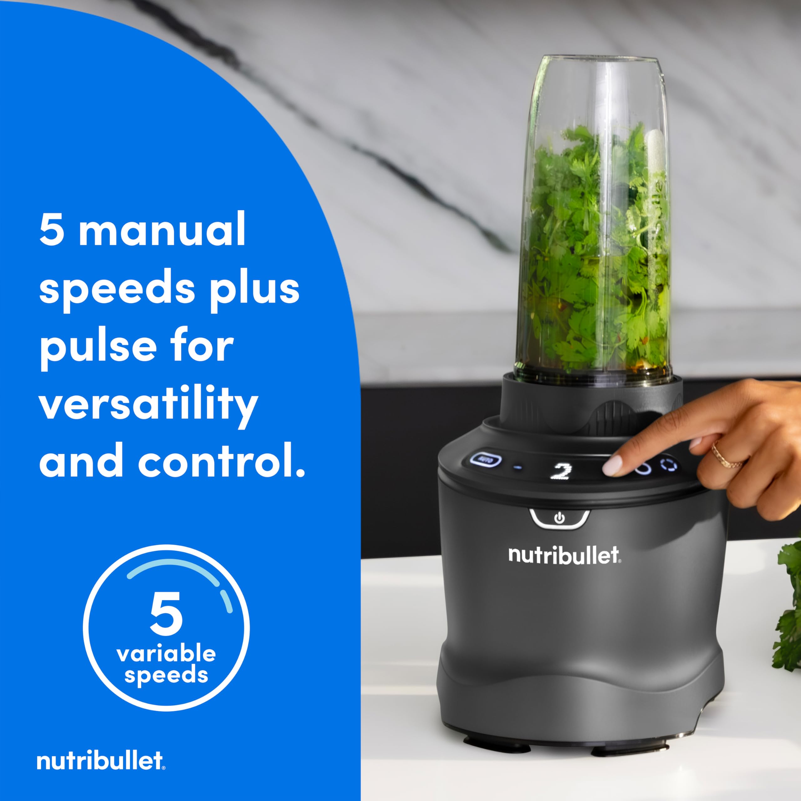 Foto 5 | Licuadora Nutribullet Smartsense 1400w Gris Gunmetal 1.5l - Venta Internacional.