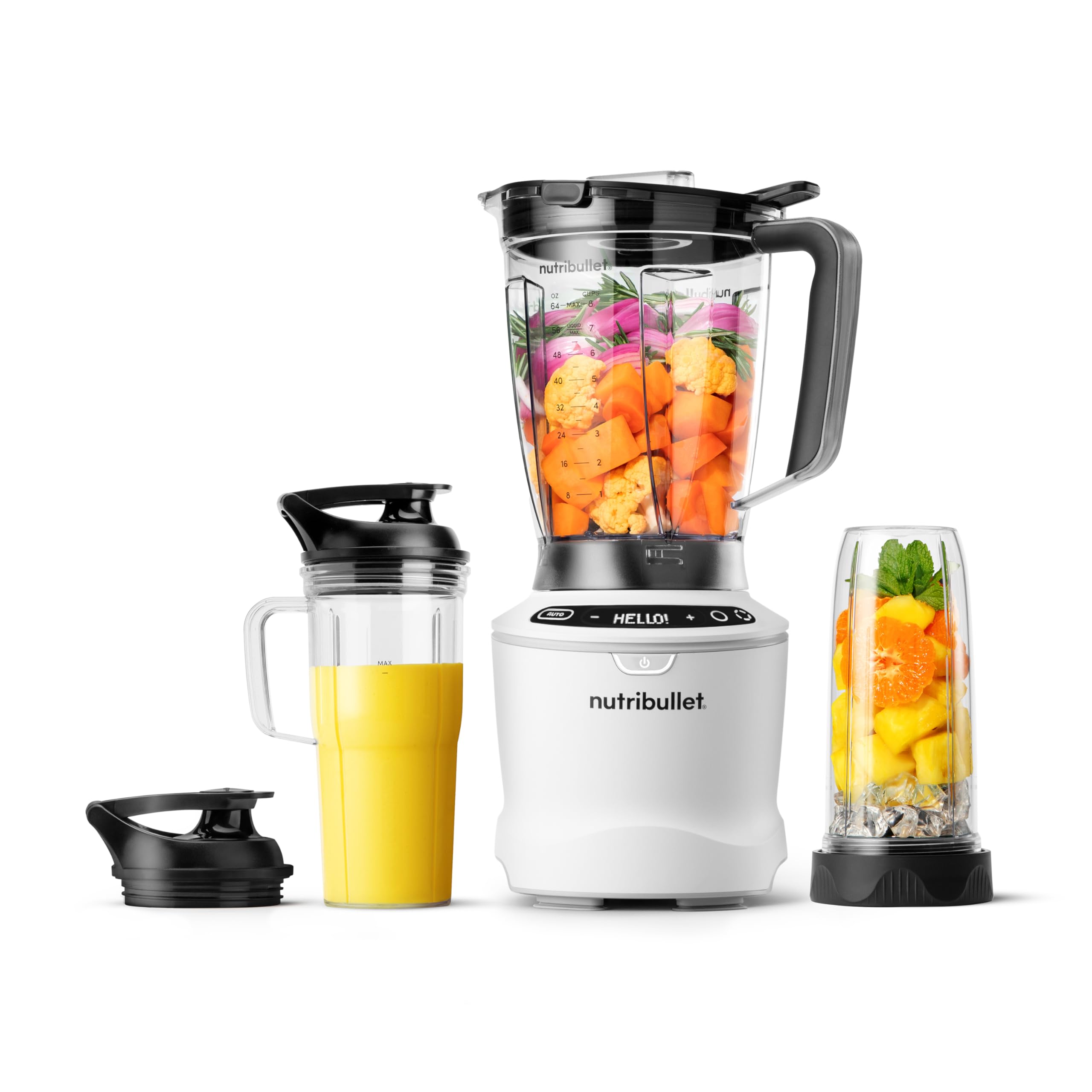 Licuadora Nutribullet Smartsense 1400w 5 Velocidades 1.5l Blanco Mate - Venta Internacional.