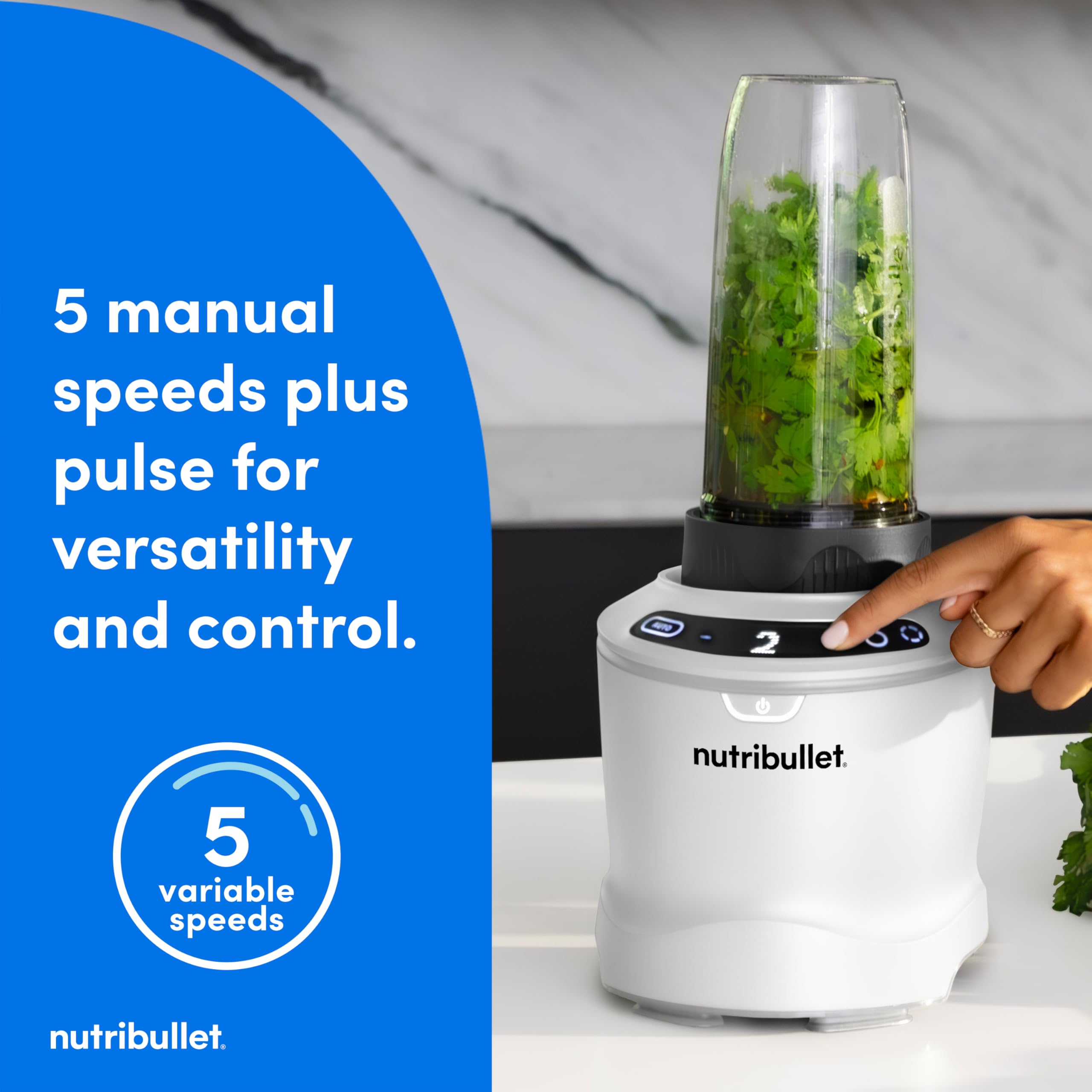 Foto 6 pulgar | Licuadora Nutribullet Smartsense 1400w 5 Velocidades 1.5l Blanco Mate - Venta Internacional.