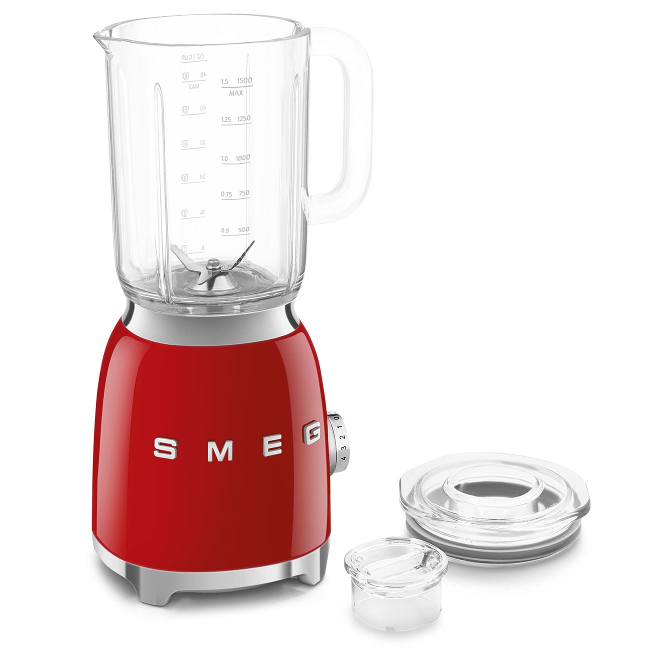 Foto 8 pulgar | Licuadora Smeg Retro Para Encimera, 1,5 L, 4 Velocidades, Color Rojo - Venta Internacional.