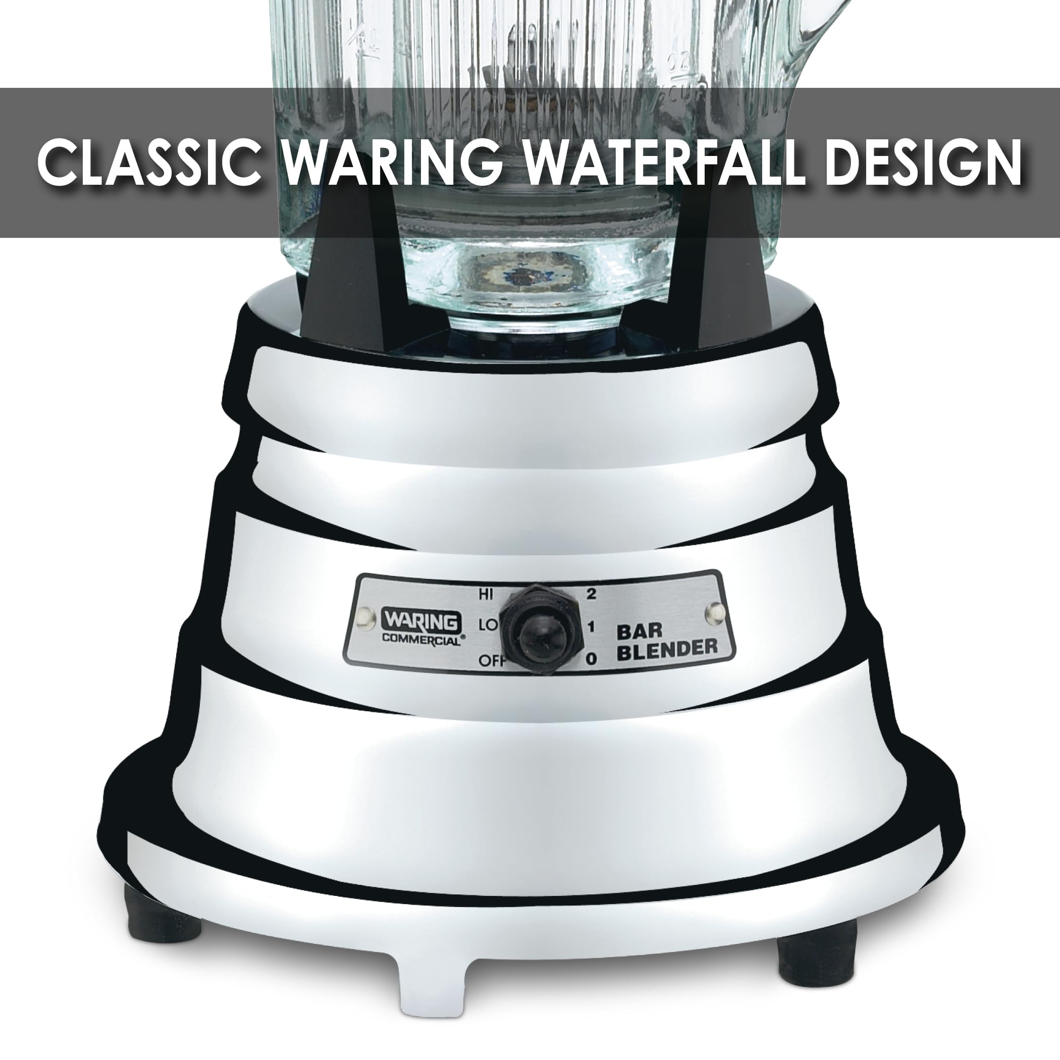 Foto 4 pulgar | Licuadora Waring Commercial Bb900g 1/2 Hp, Cristal Cromado De 1,2 Litros - Venta Internacional.