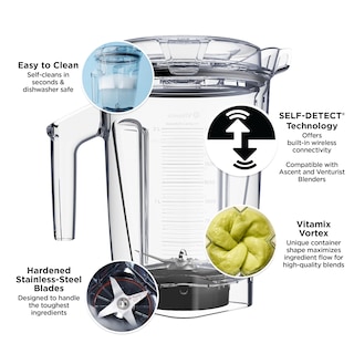 Foto 2 | Contenedor Vitamix Ascent Series De 64 Oz De Bajo Perfil Con Detección Automática - Venta Internacional.