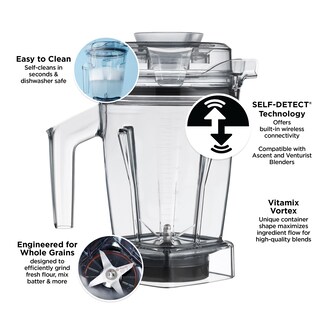 Foto 2 | Recipiente Para Granos Secos Vitamix Serie Ascent De 1,4 Litros Con Función Self-detect - Venta Internacional.