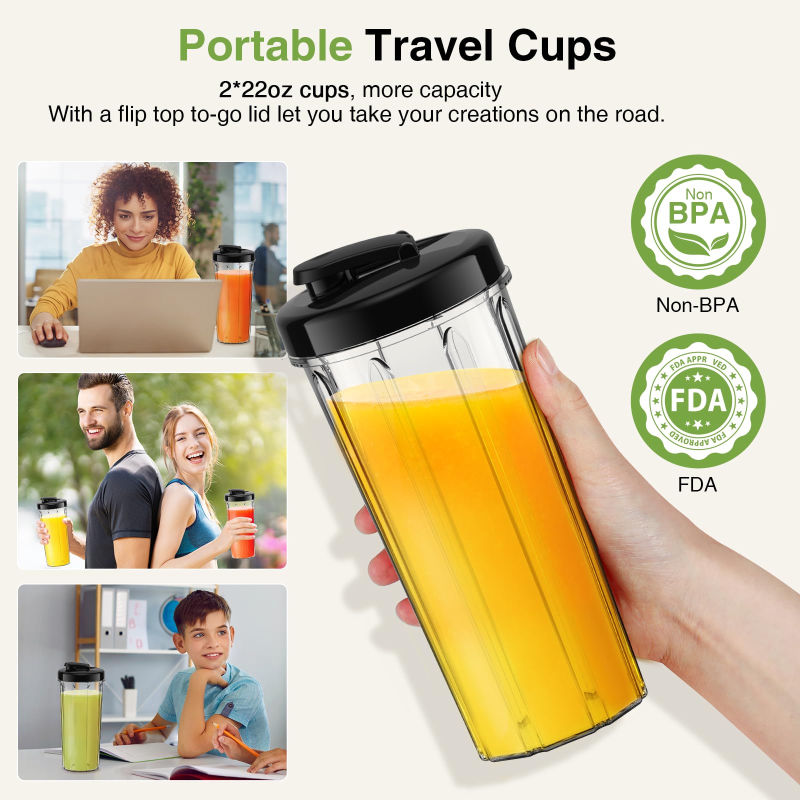 Foto 6 pulgar | Batidora Koios Max 1000 W con 2 Vasos de 650 ml Juego de 12 Piezas - Venta Internacional