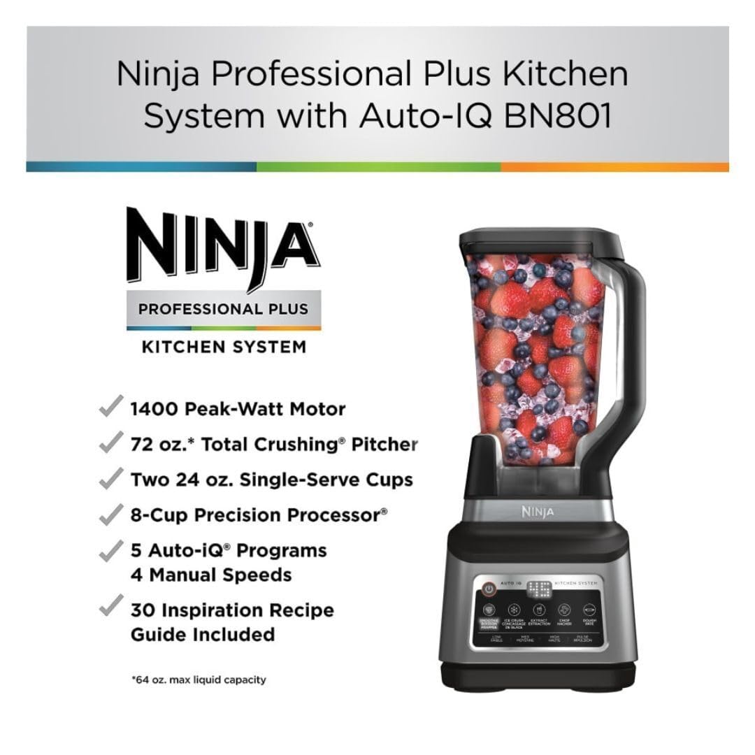 Foto 3 pulgar | Sistema De Cocina Ninja Bn801 Professional Plus 1400w Gris - Venta Internacional.