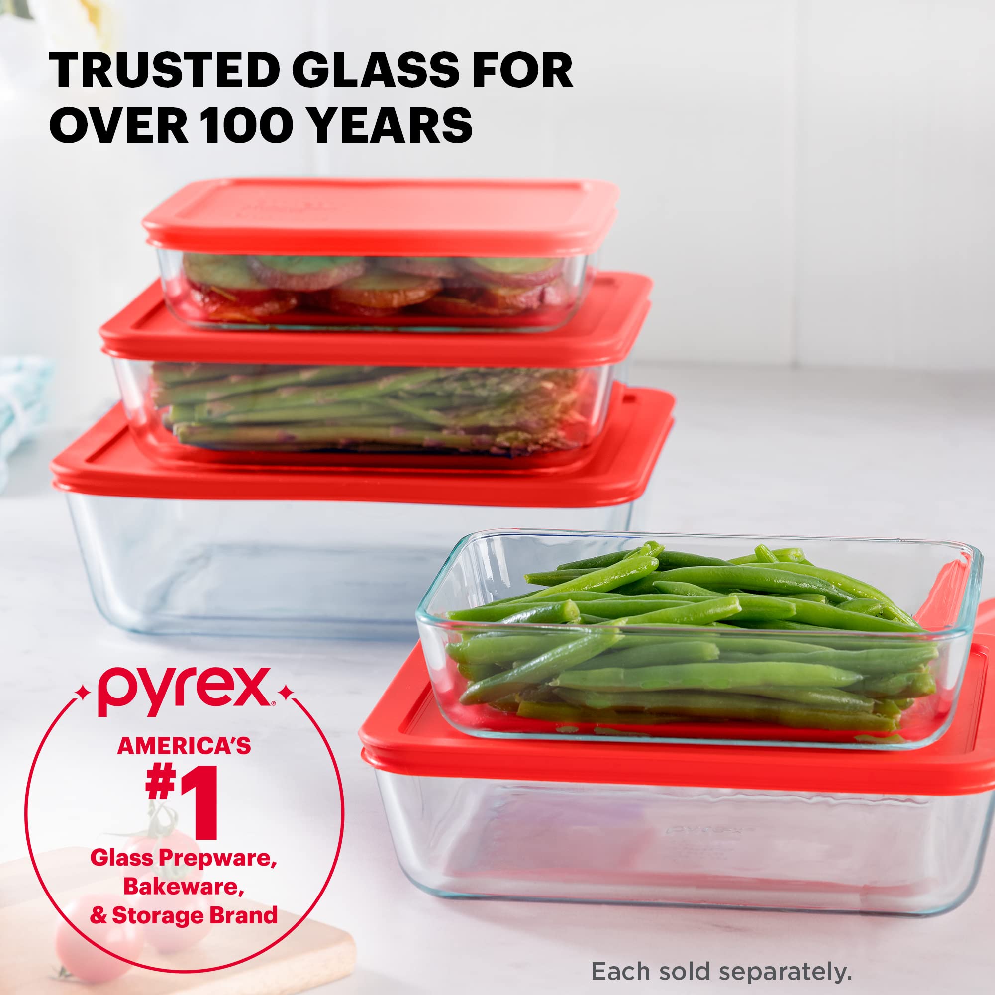 Foto 6 pulgar | Recipiente De Vidrio Para Almacenamiento De Alimentos Pyrex Simply Store, 11 Tazas - Venta Internacional.