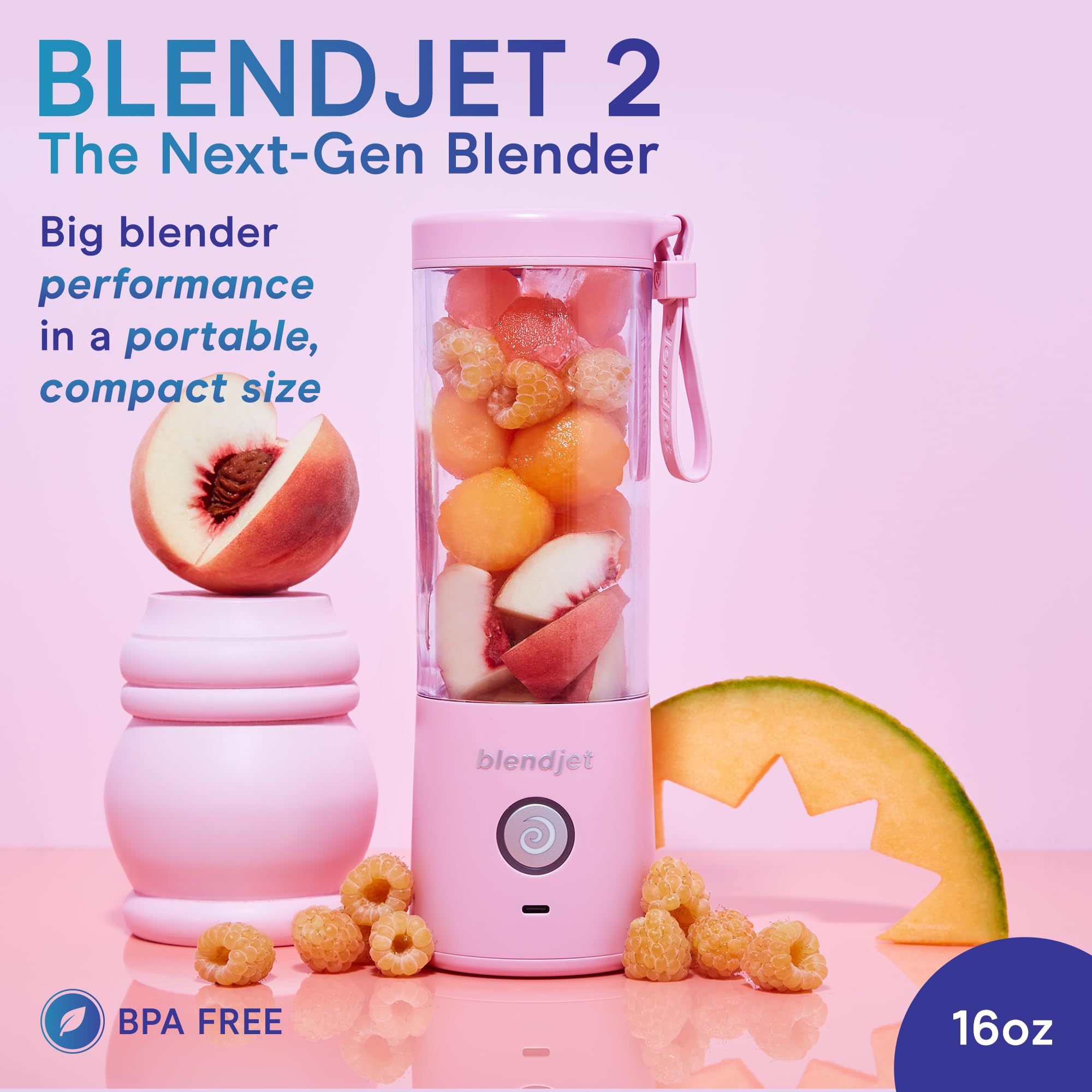 Foto 2 | Licuadora Portátil Blendjet 2, 480 Ml, Usb C, Recargable, Colorete - Venta Internacional.