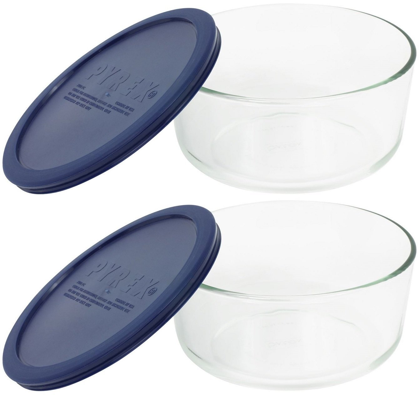 Foto 2 pulgar | Contenedor Pyrex Redondo Para 4 Tazas Con Tapa De Plástico, 2 Unidades - Venta Internacional.