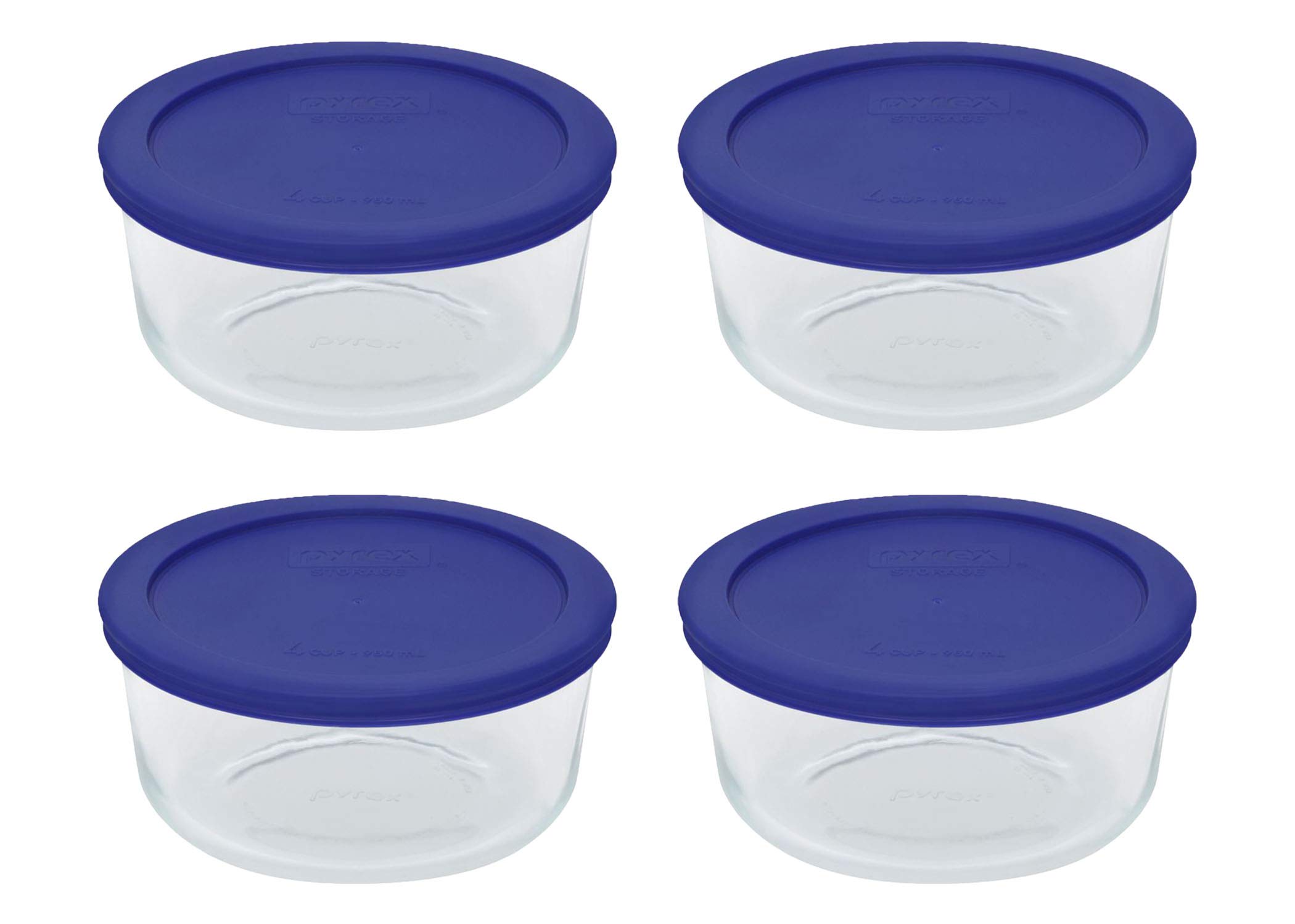 Foto 2 pulgar | Contenedor De Almacenamiento Pyrex Storage, Plato Redondo Para 4 Tazas, 4 Unidades - Venta Internacional.