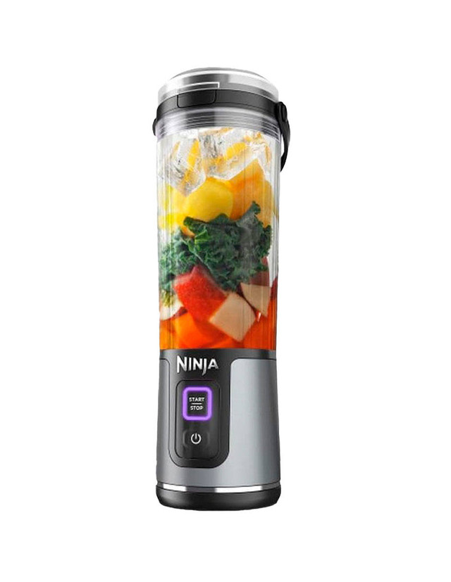 Licuadora Batidora Portátil Ready Cook Ninja Blast Negra Vaso de 18 Oz Recargable con USB-C Tapa Antifugas y Boquilla