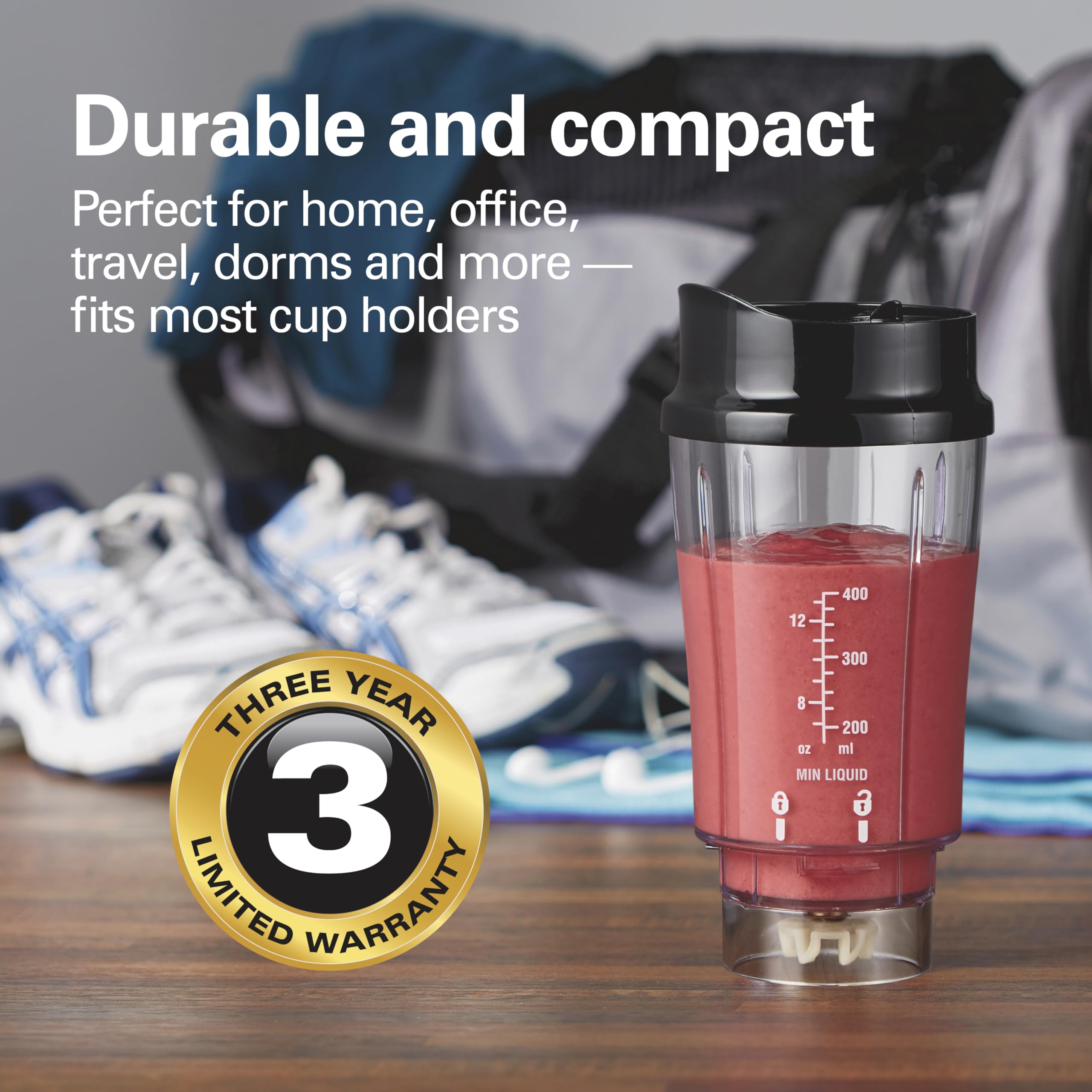 Foto 6 pulgar | Licuadora Portátil Hamilton Beach 51101AV 400 ml - Venta Internacional