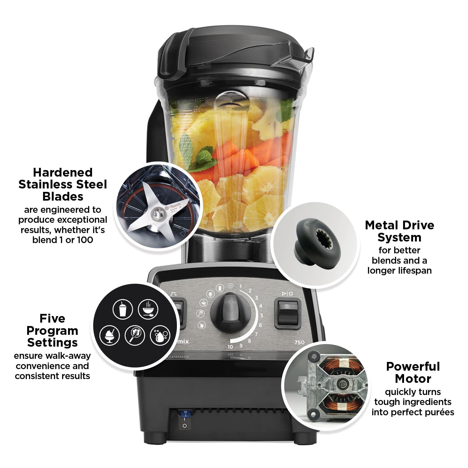 Foto 5 pulgar | Licuadora Vitamix Propel Series 750 Professional 1.9l Roja - Venta Internacional.