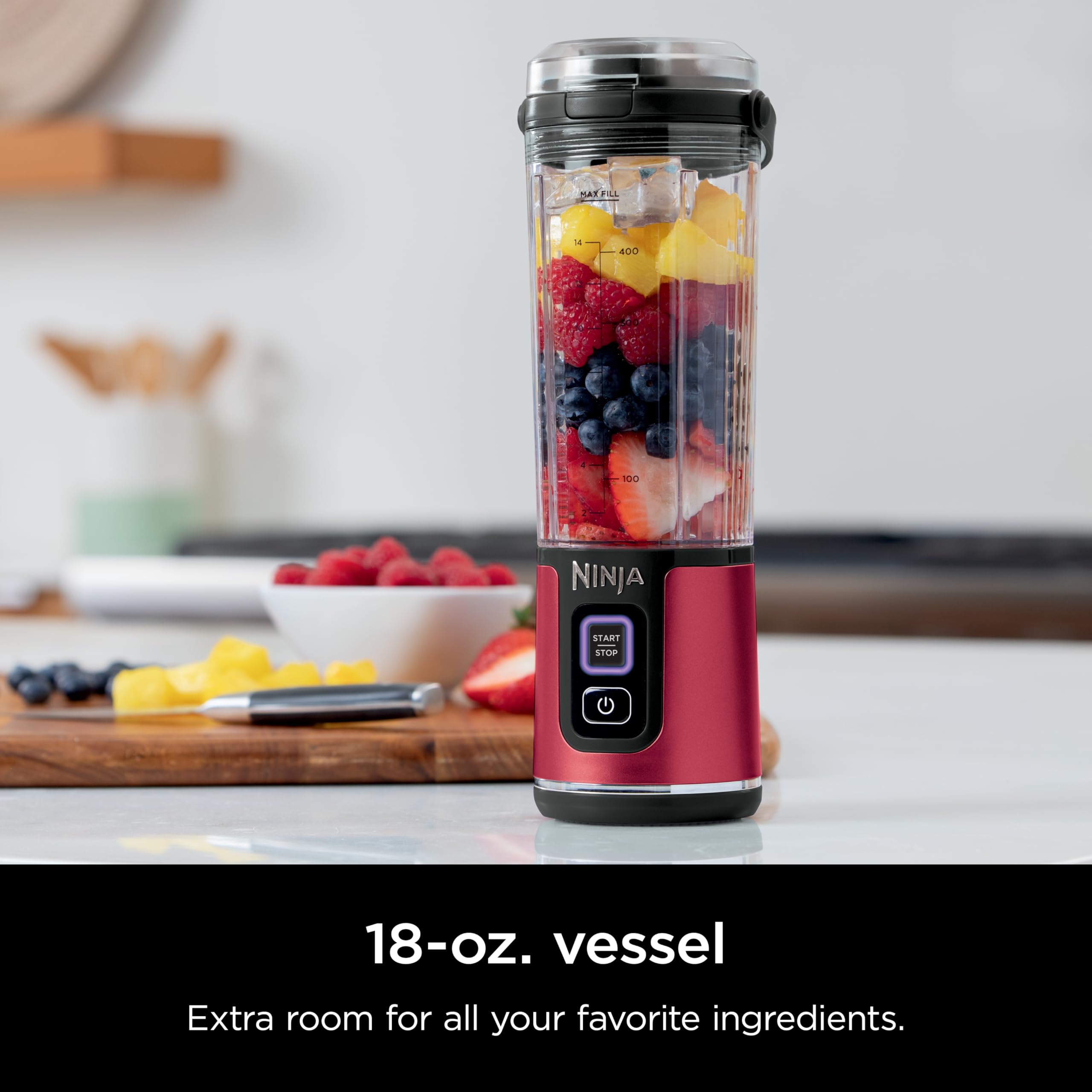 Foto 5 pulgar | Licuadora Portátil Ninja Blast Cl155ard 530 Ml Inalámbrica Roja - Venta Internacional.