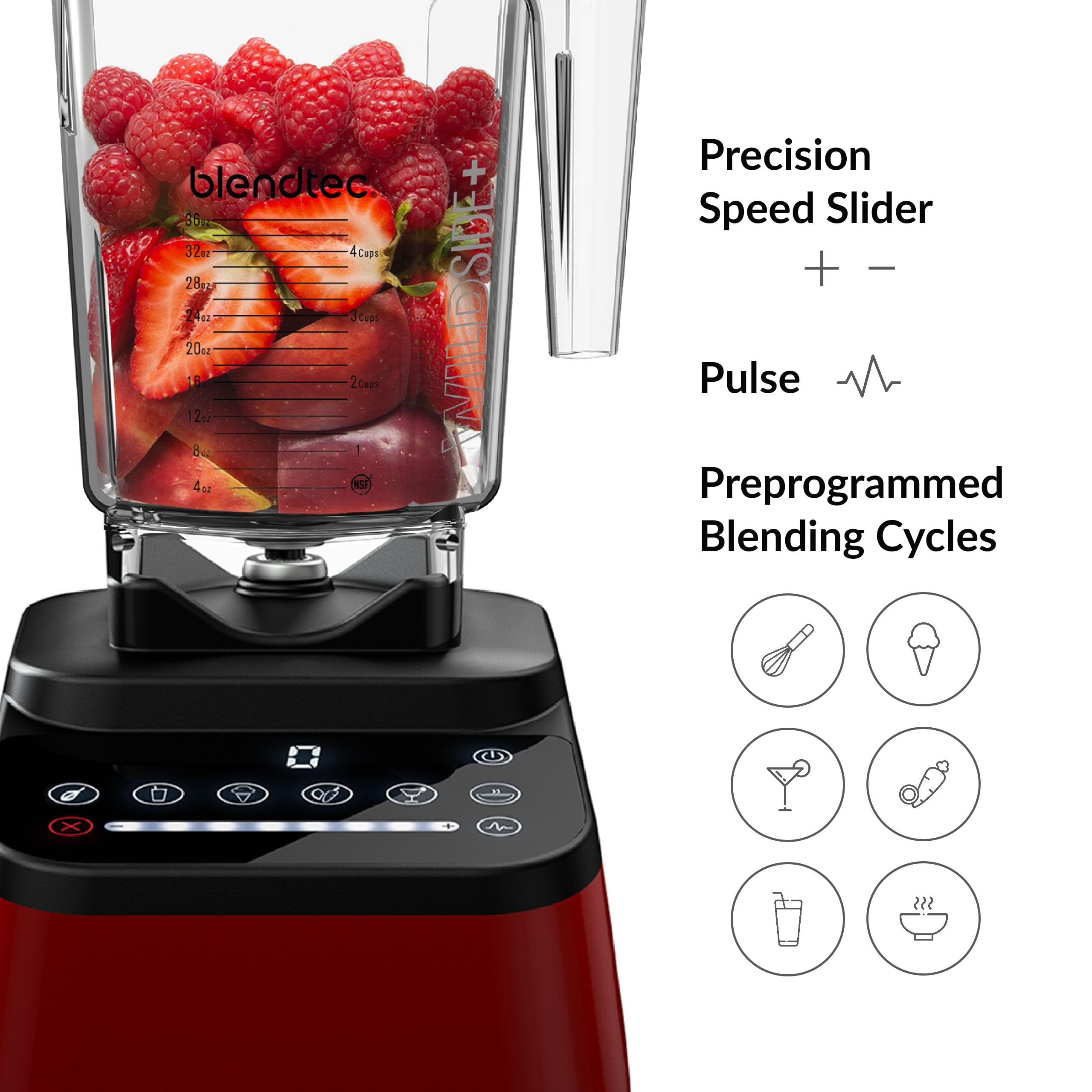 Foto 6 pulgar | Licuadora Blendtec Original Designer Series Con Tarro De 2 6 L  Color Rojo - Venta Internacional.