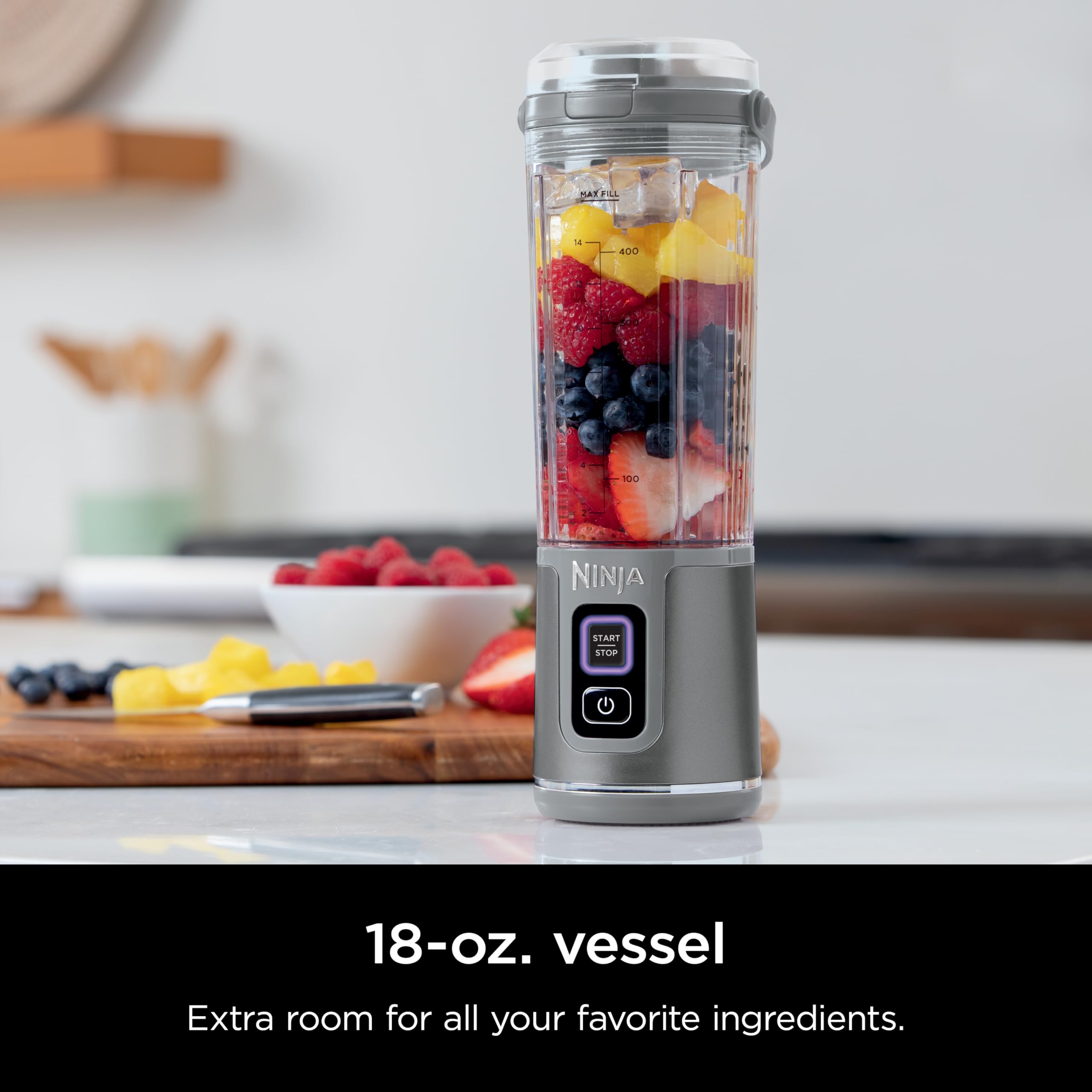 Foto 2 | Licuadora Portátil Ninja Blast Cl155agy 500 Ml Inalámbrica Gris - Venta Internacional