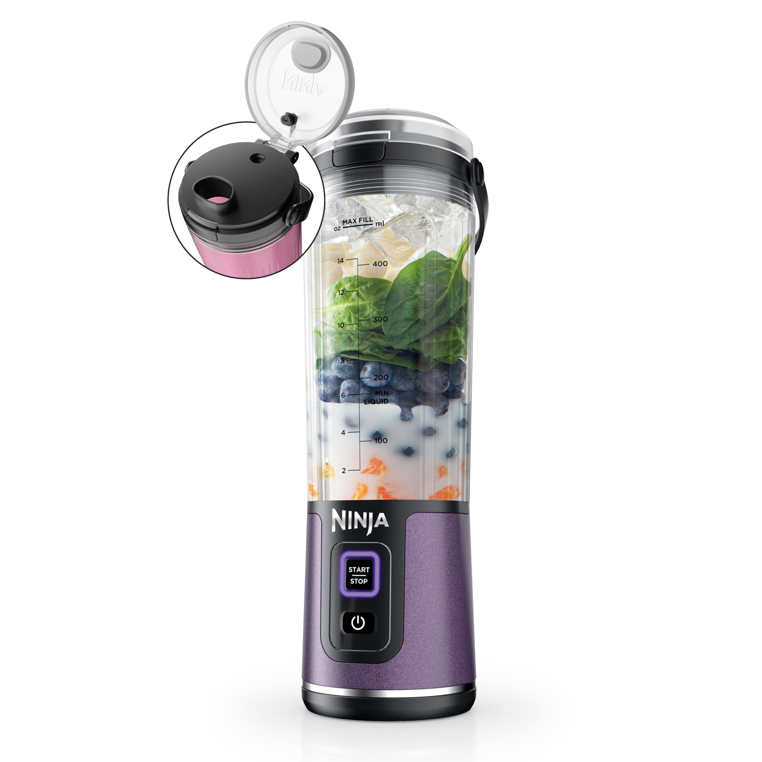 Licuadora Portátil Ninja Blast Bc151pl 500ml Metallic Purple - Venta Internacional.